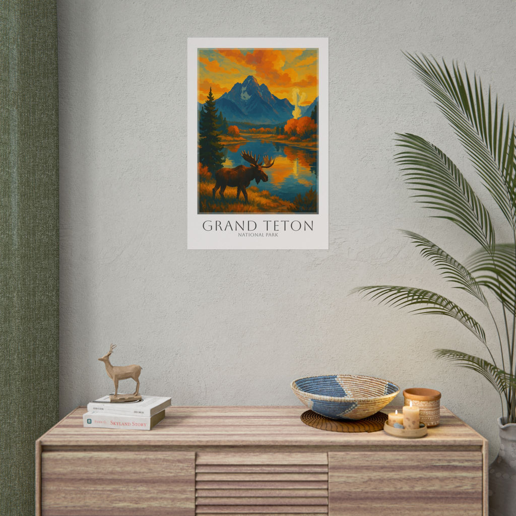 GRAND TETON   * Travel Poster * National Park Wall Art