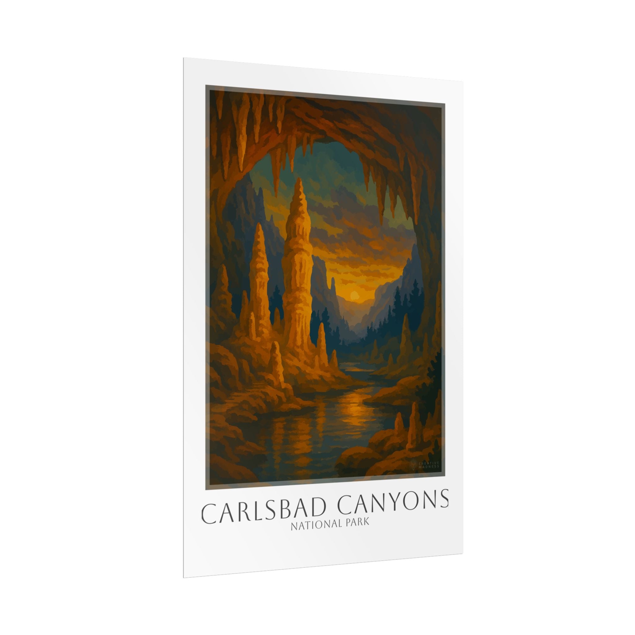 CARLSBAD CAVERNS  * Travel Poster * National Park Wall Art