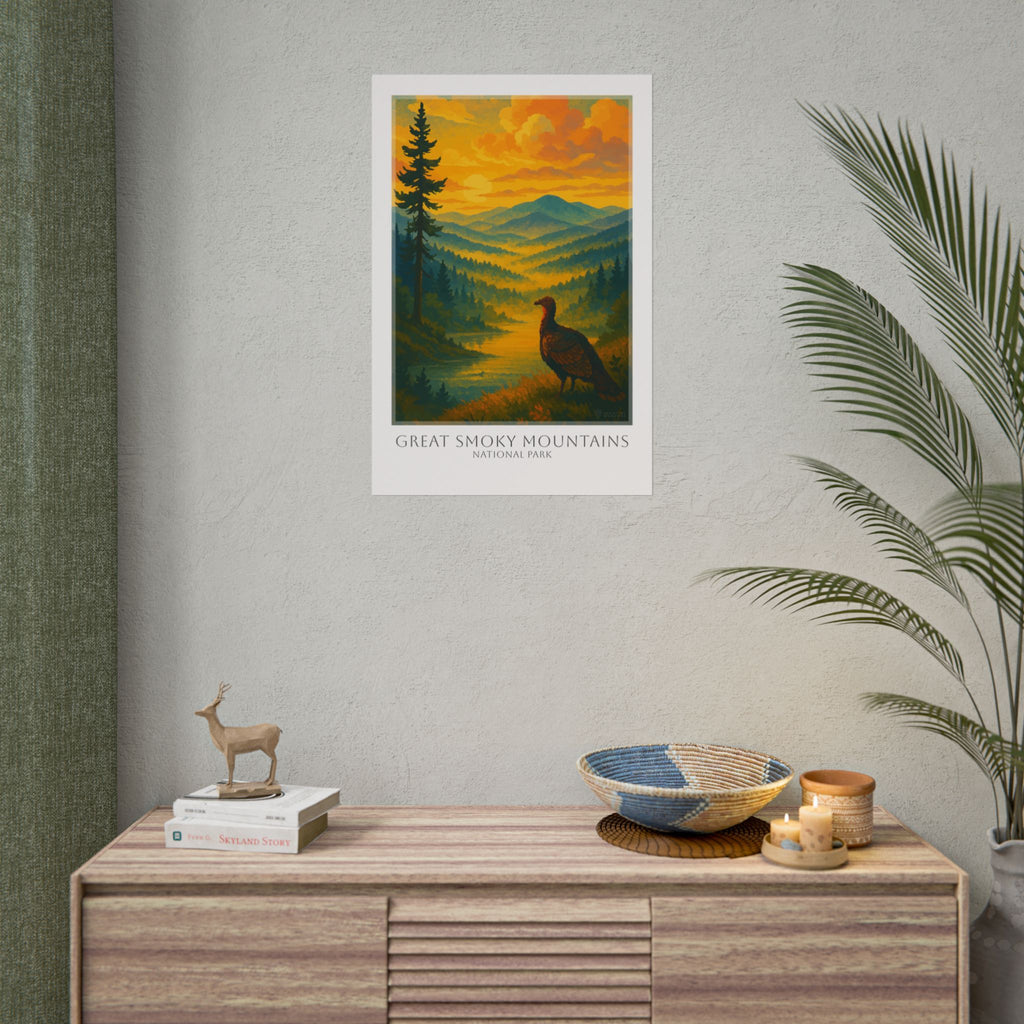 GREAT SMOKY MOUNTAINS  * Travel Poster * National Park Wall Art