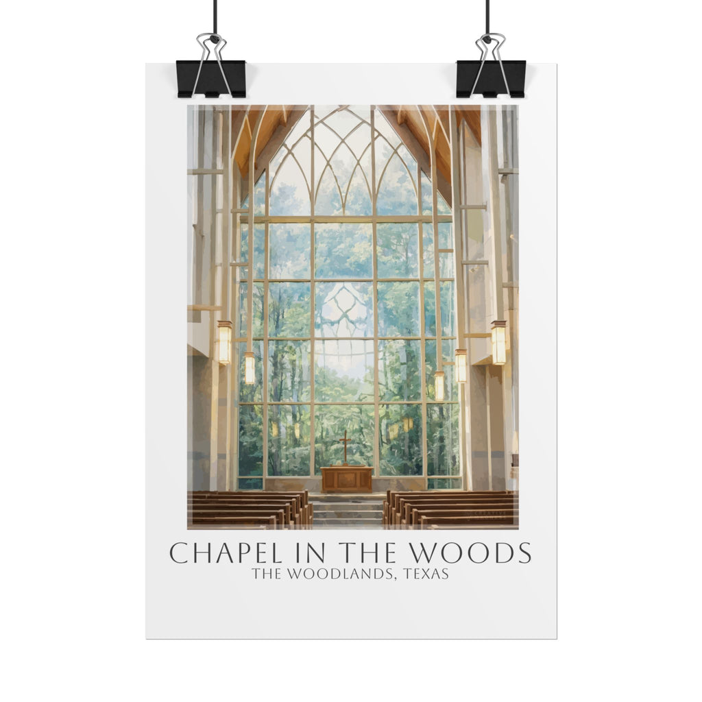 Chapel In The Woods Travel Poster