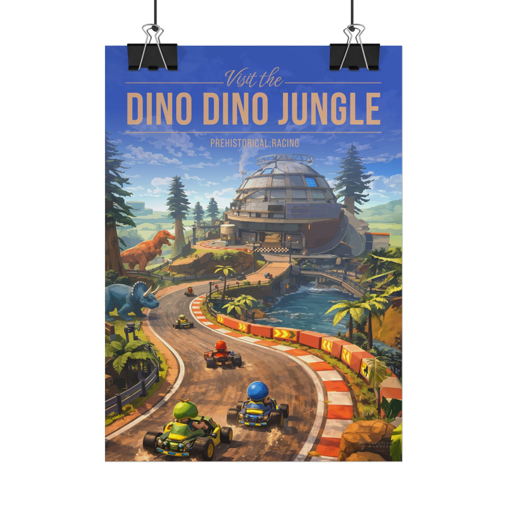 Dino Dino Jungle Travel Poster