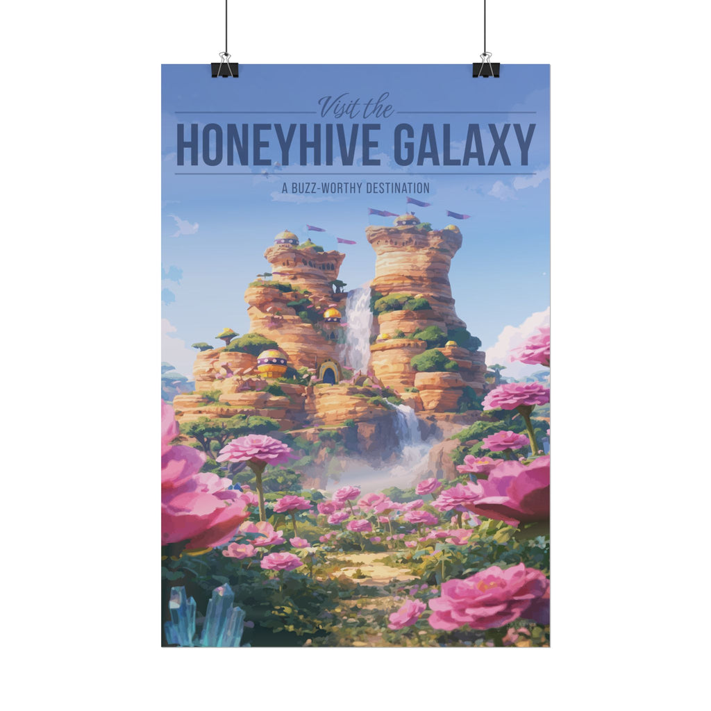 Honeyhive Galaxy Travel Poster