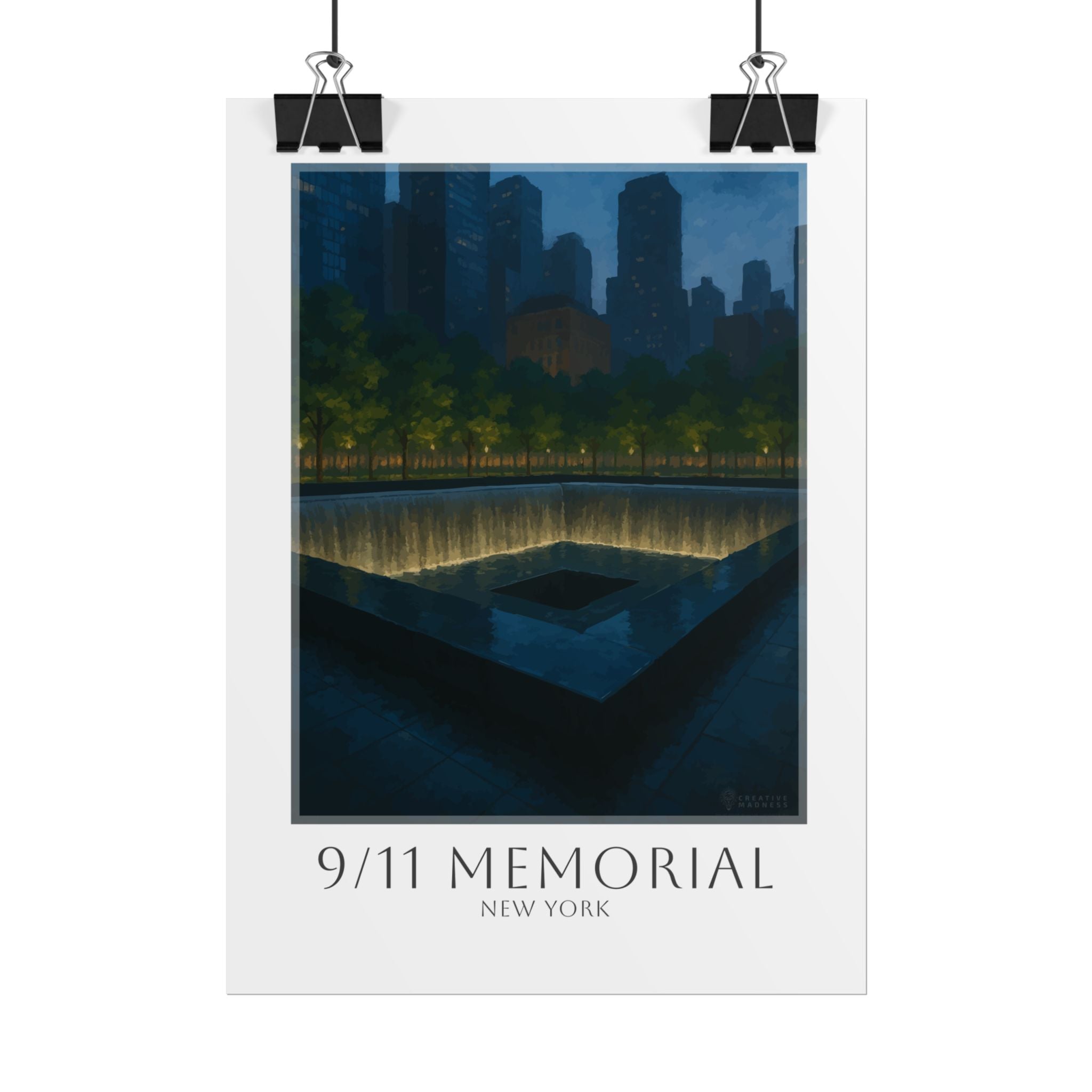 9-11 Memorial Travel Poster