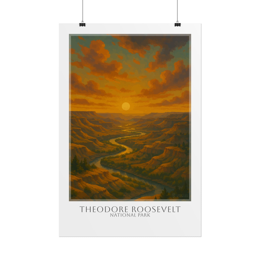 THEODORE ROOSEVELT  * Travel Poster * National Park Wall Art