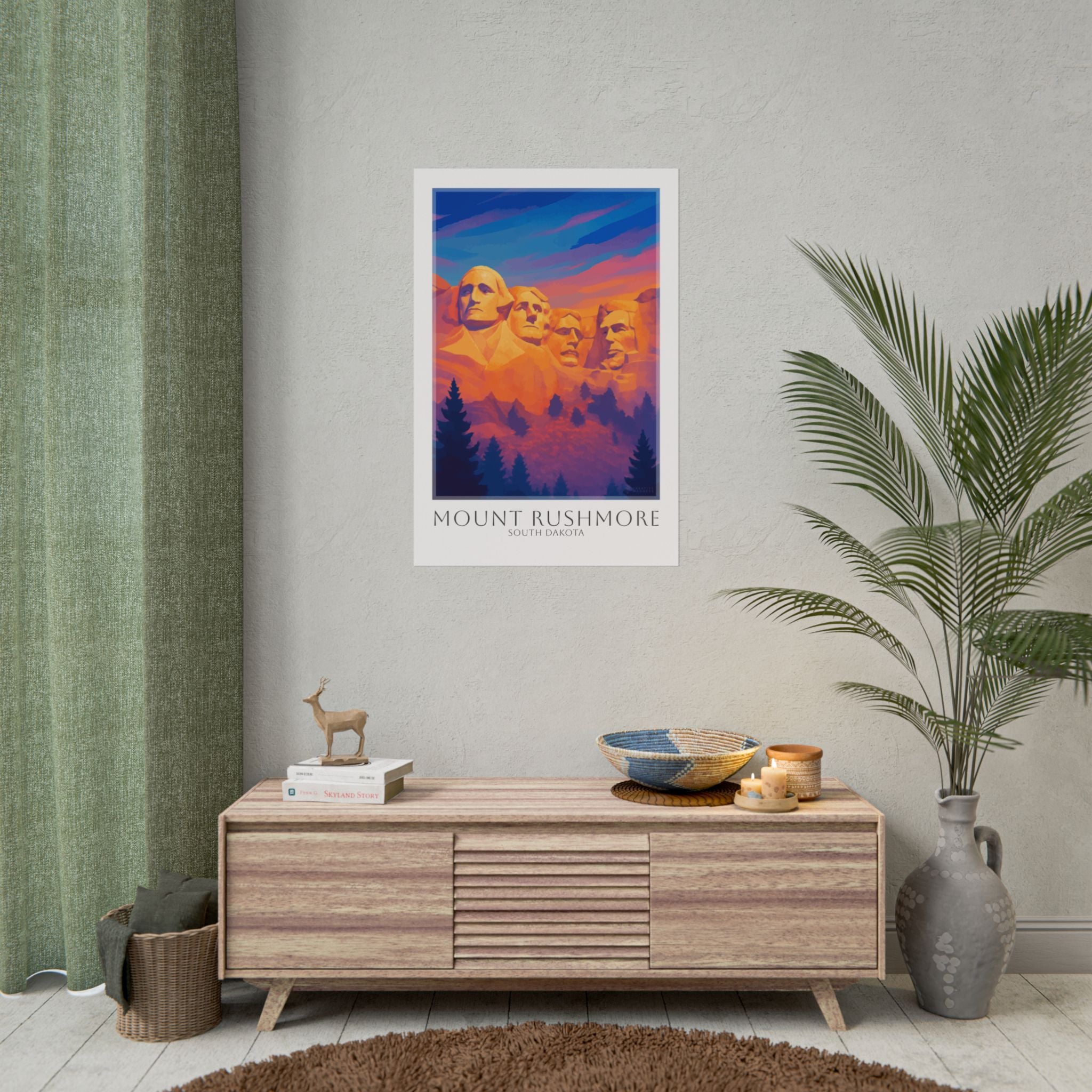 Mount Rushmore Travel Poster