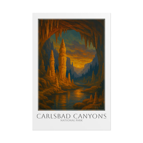 CARLSBAD CAVERNS  * Travel Poster * National Park Wall Art