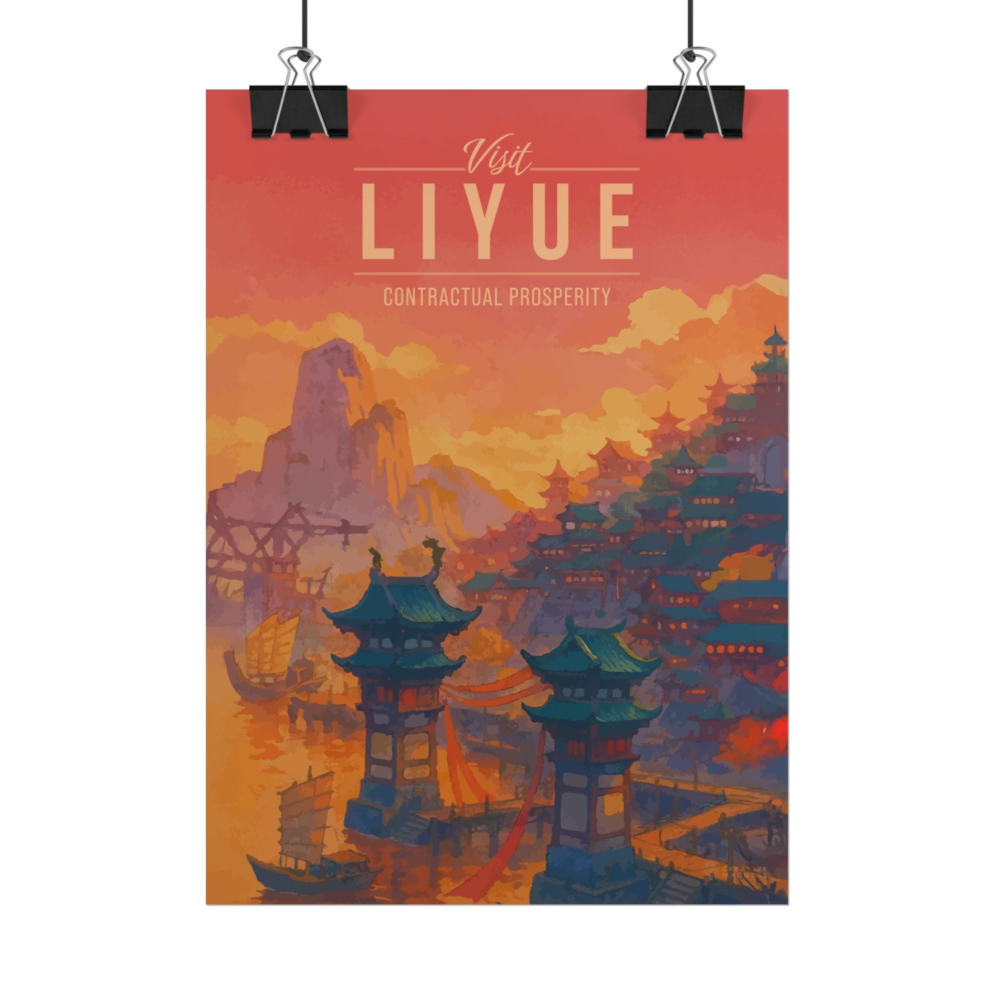 LIYUE * Travel Poster * Impactful Fantasy Wall Art
