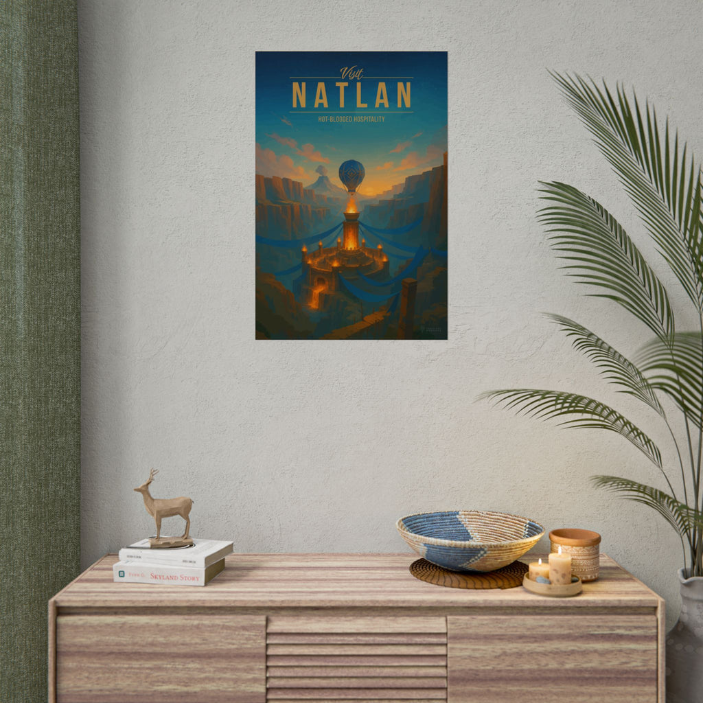NATLAN * Travel Poster * Impactful Fantasy Wall Art