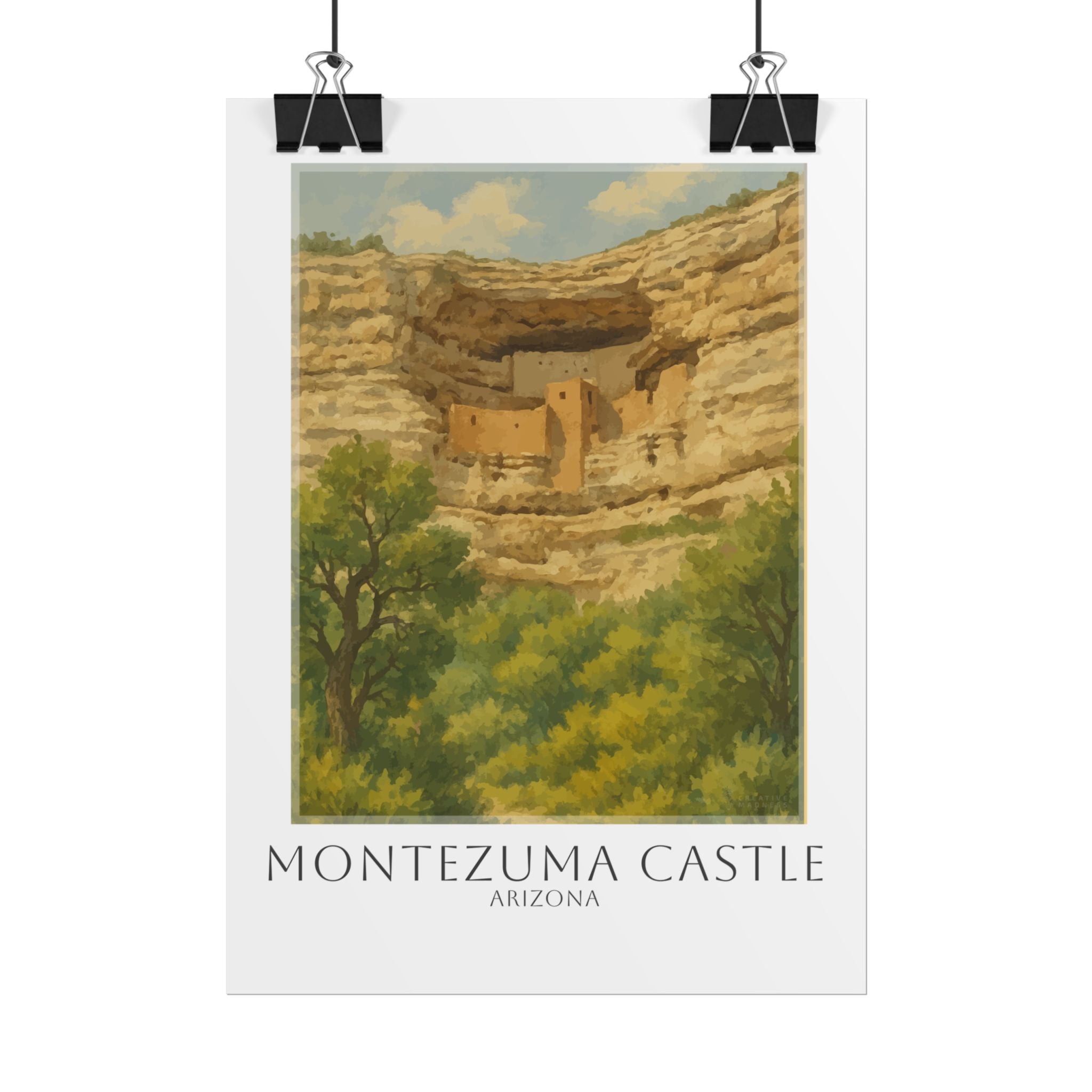 Montezuma Castle Travel Poster