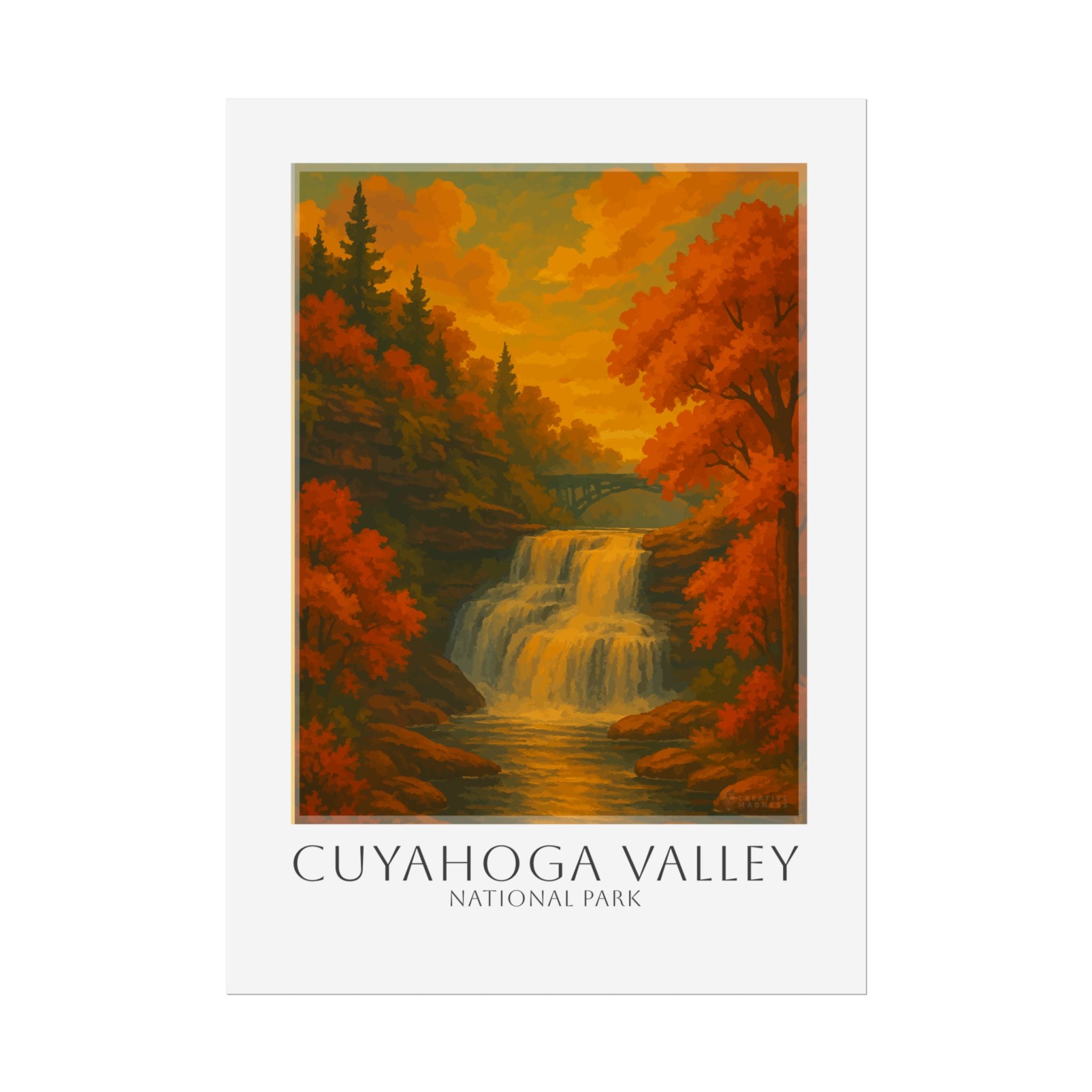CUYAHOGA VALLEY  * Travel Poster * National Park Wall Art
