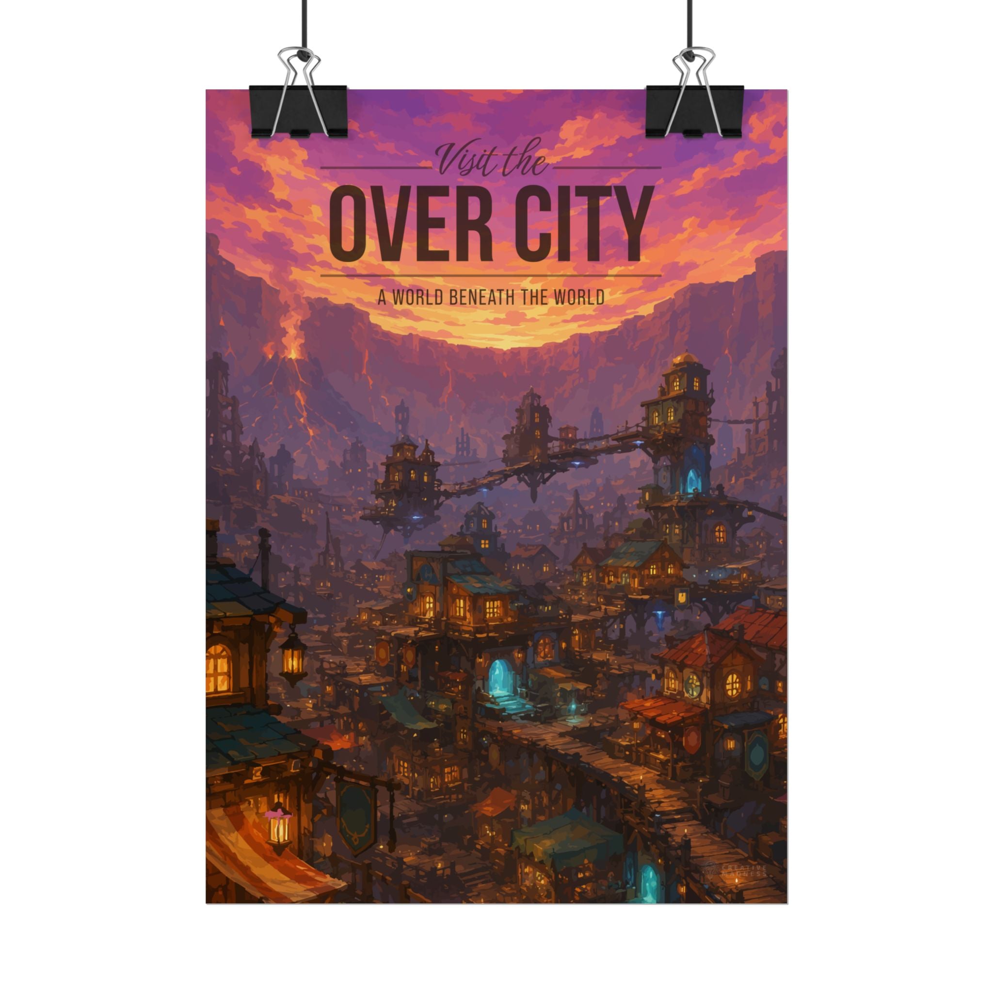 Over City Travel Poster
