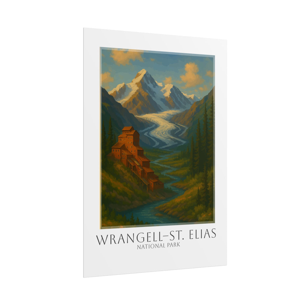 WRANGELL - ST. ELIAS * Travel Poster * National Park Wall Art