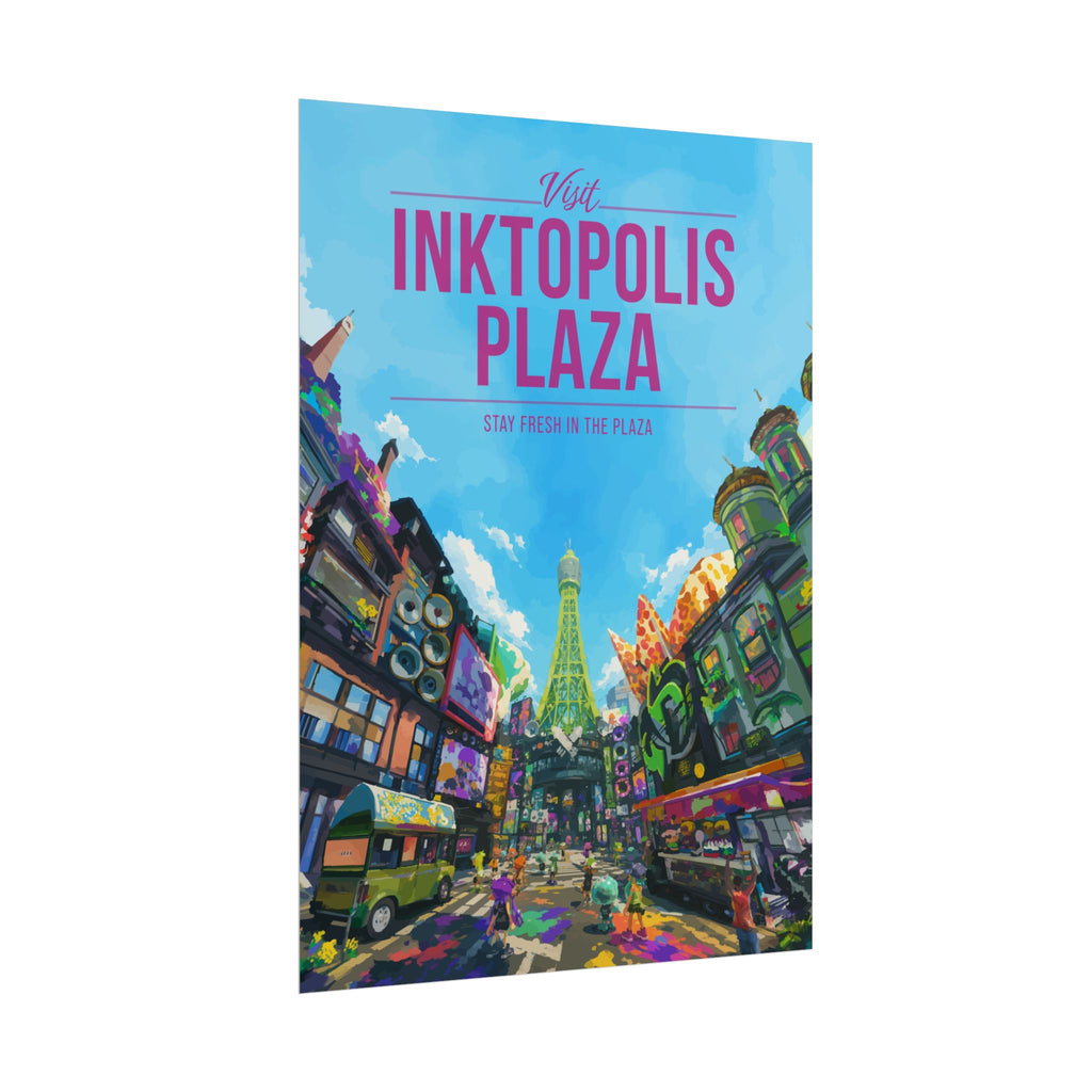 Inktopolis Plaza Travel Poster