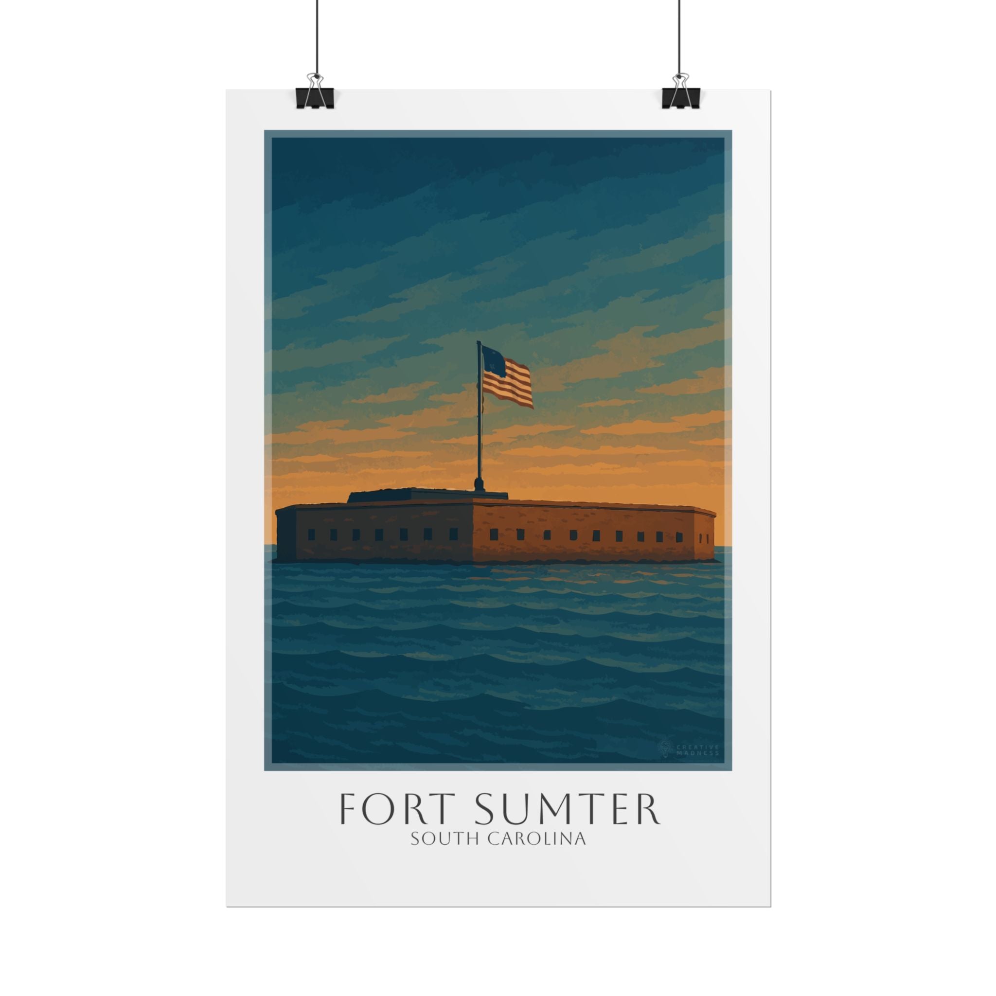 Fort Sumter Travel Poster