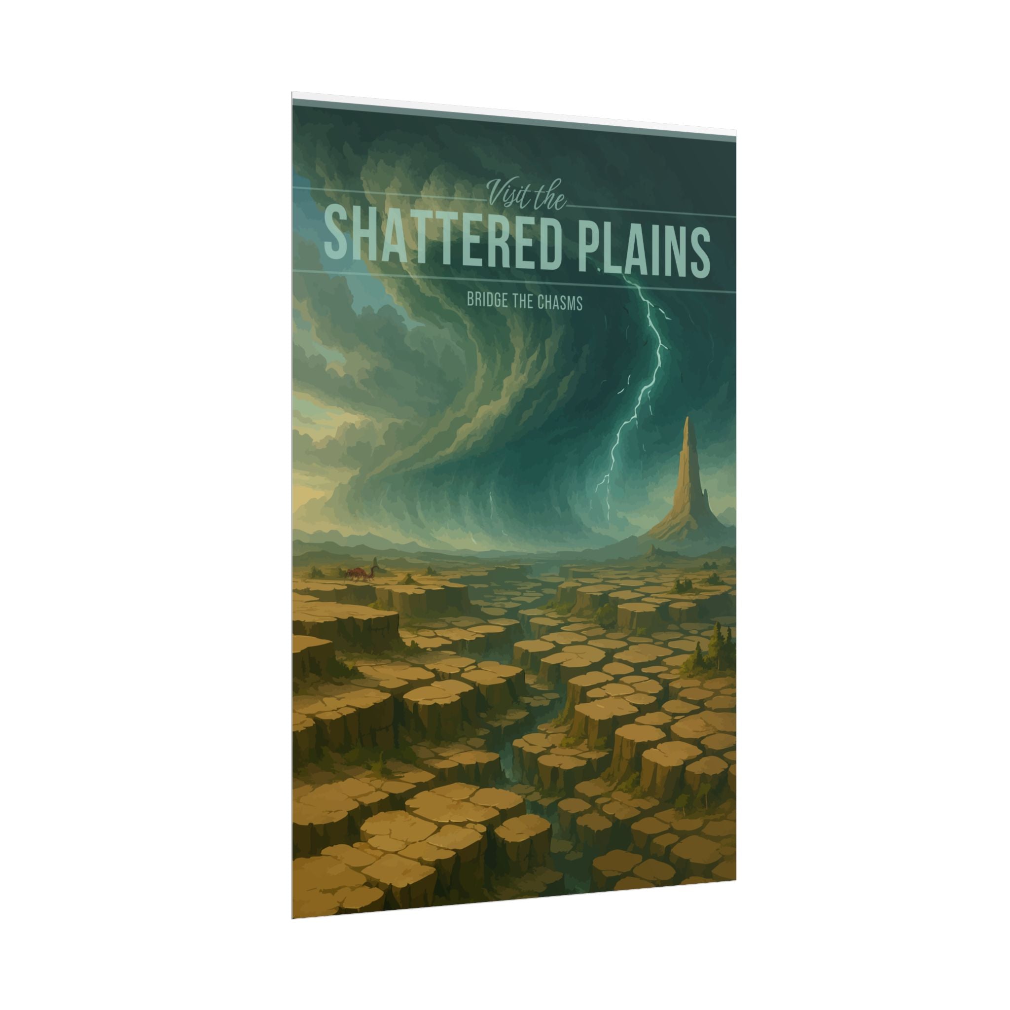 Shattered Plains Travel Poster