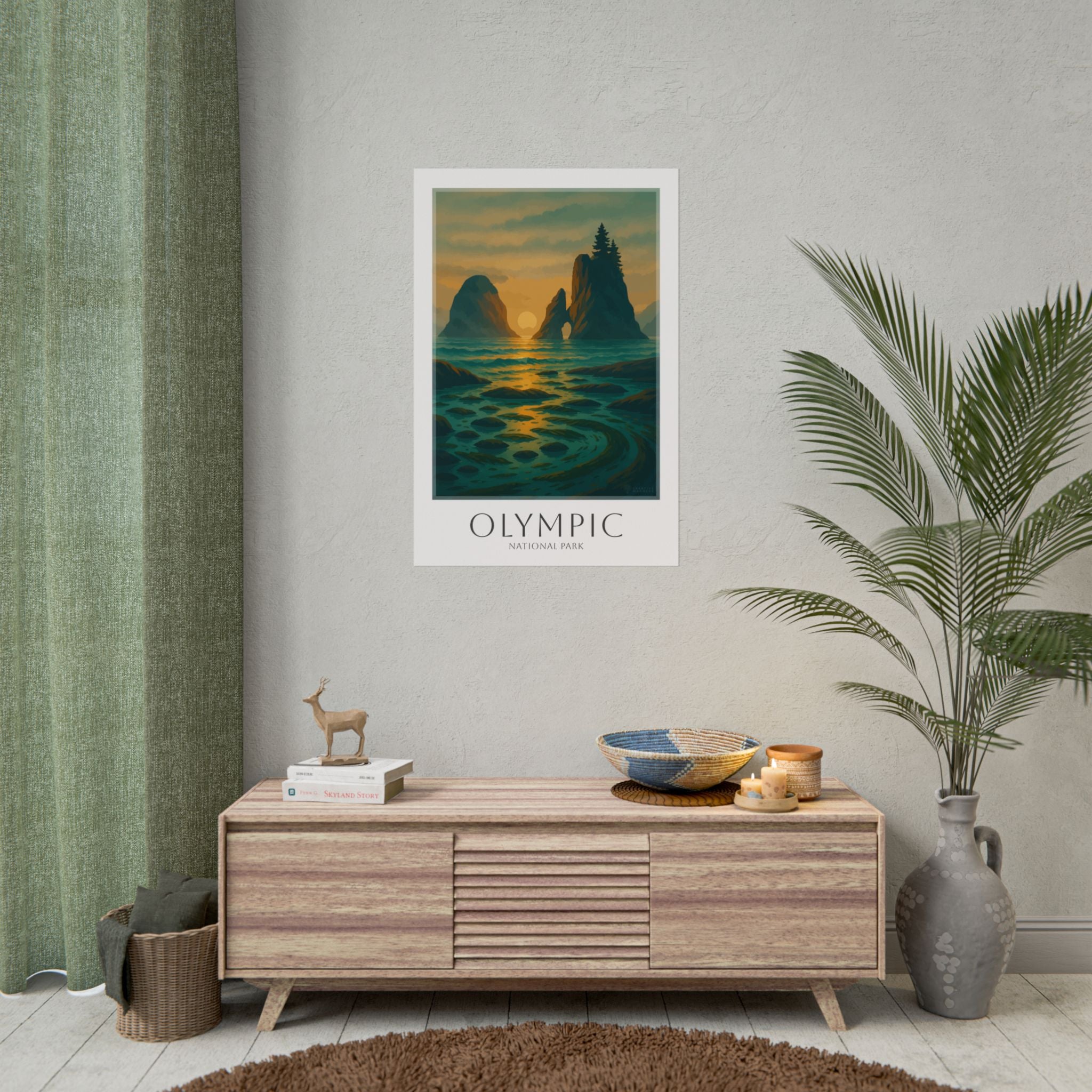 OLYMPIC  * Travel Poster * National Park Wall Art