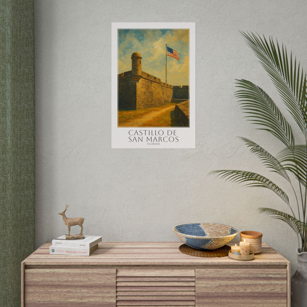 Castillo De San Marcos Travel Poster