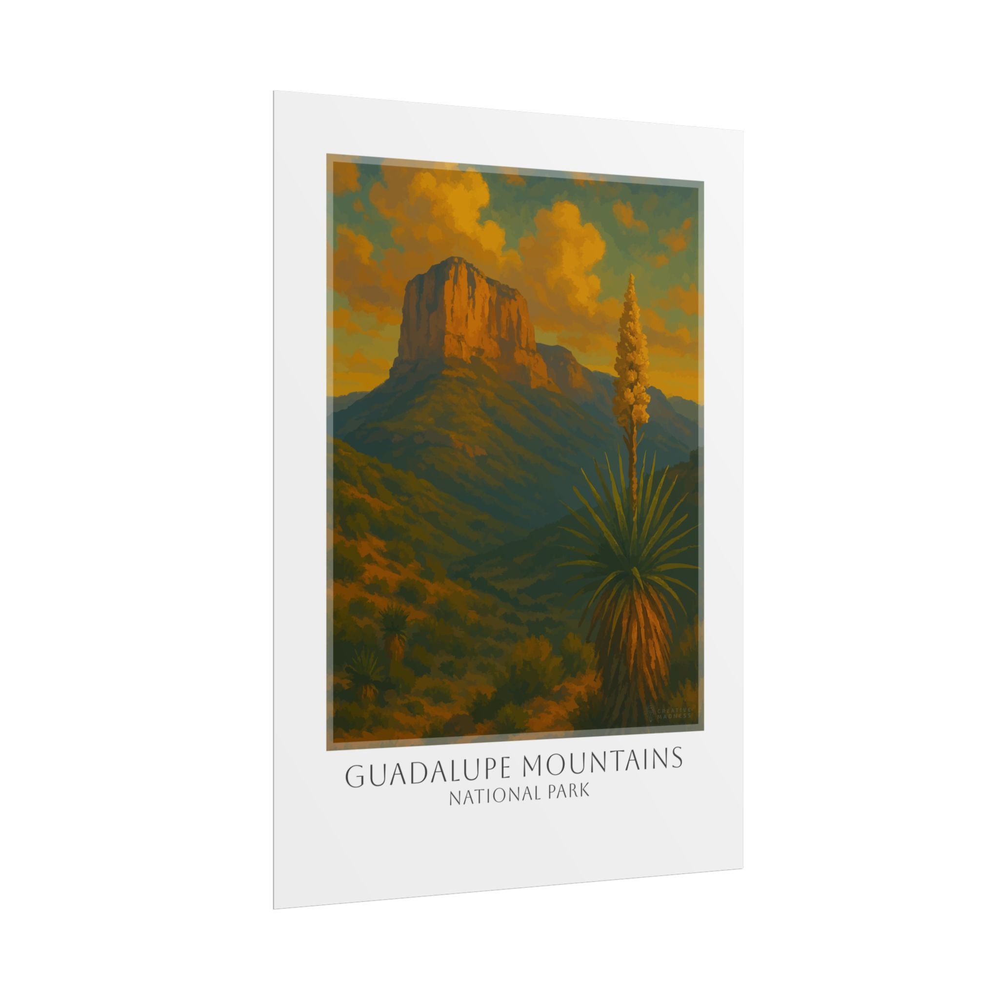 GUADALUPE MOUNTAINS  * Travel Poster * National Park Wall Art