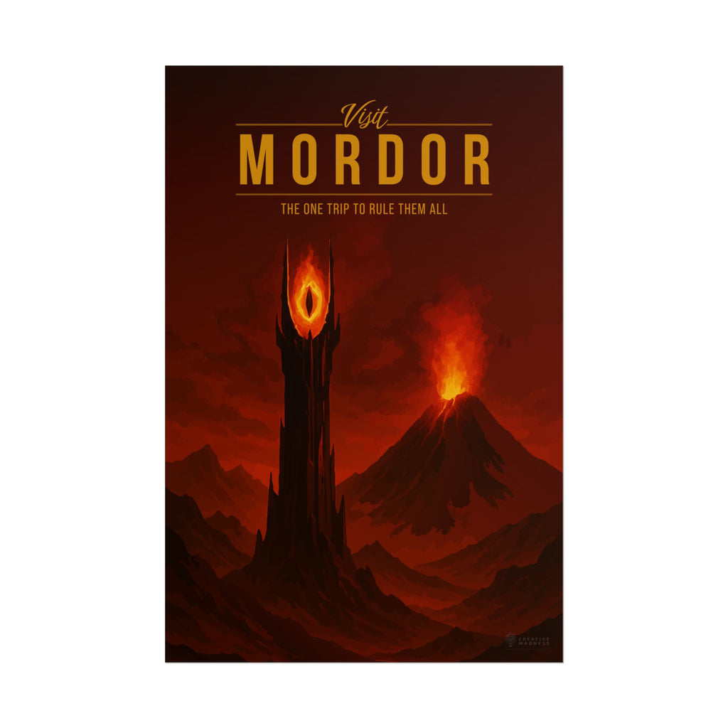 Mordor Travel Poster