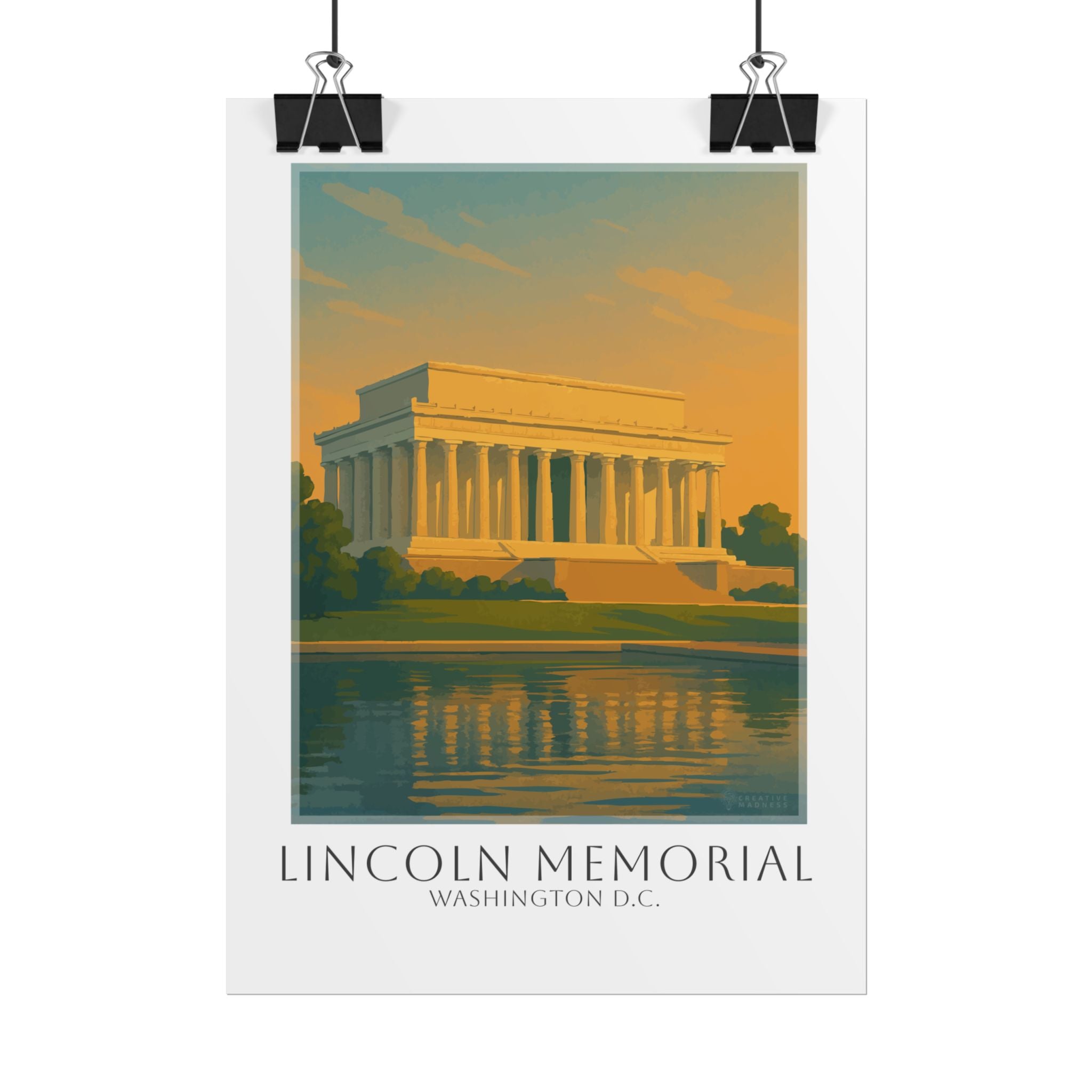 Lincoln Memorial Travel Poster
