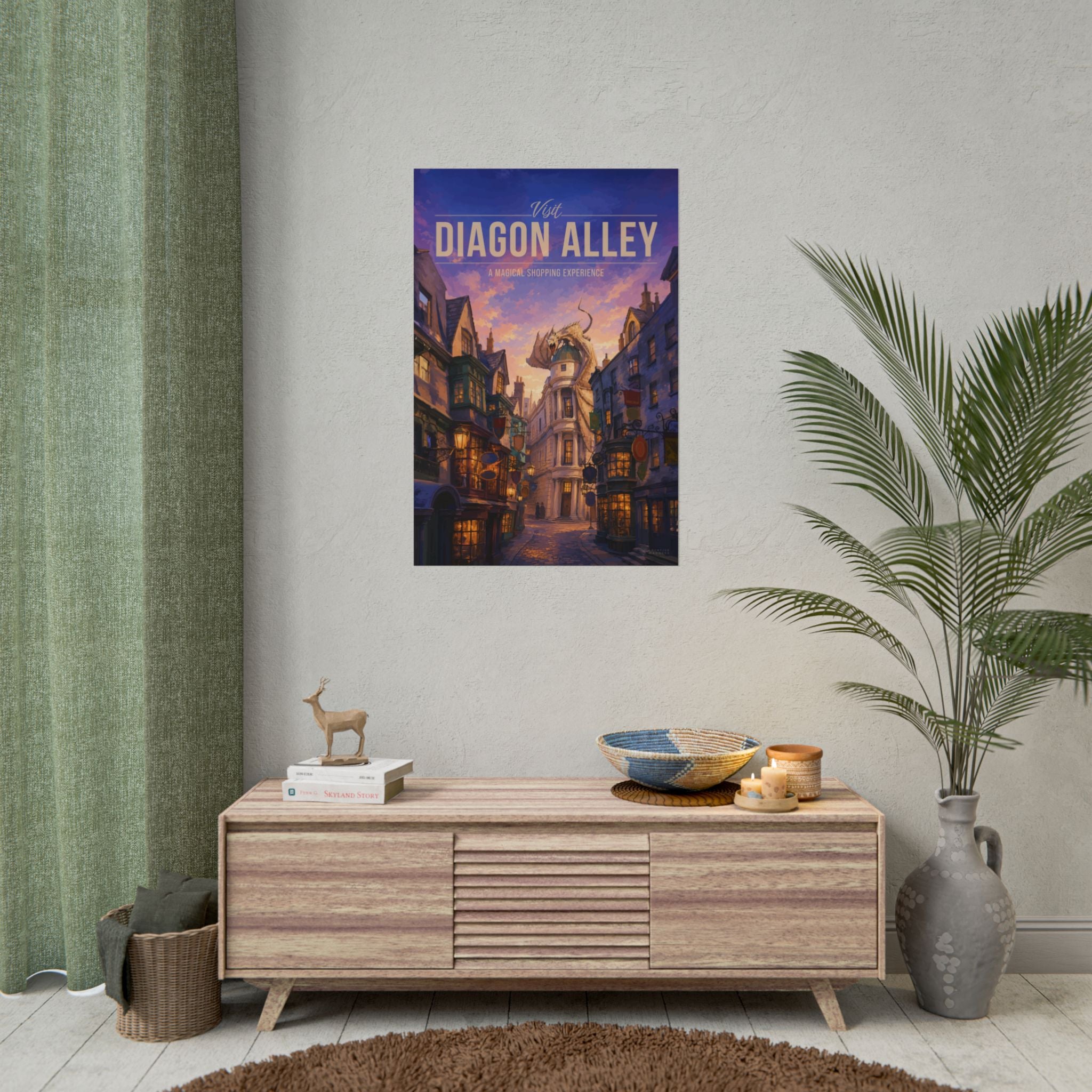 Diagon Alley Travel Poster