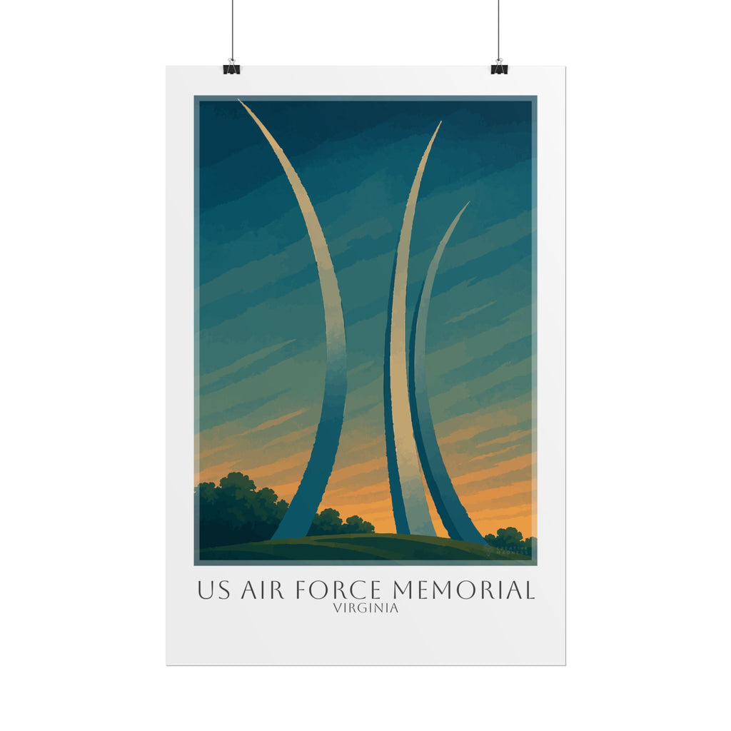 Us Air Force Memorial Travel Poster