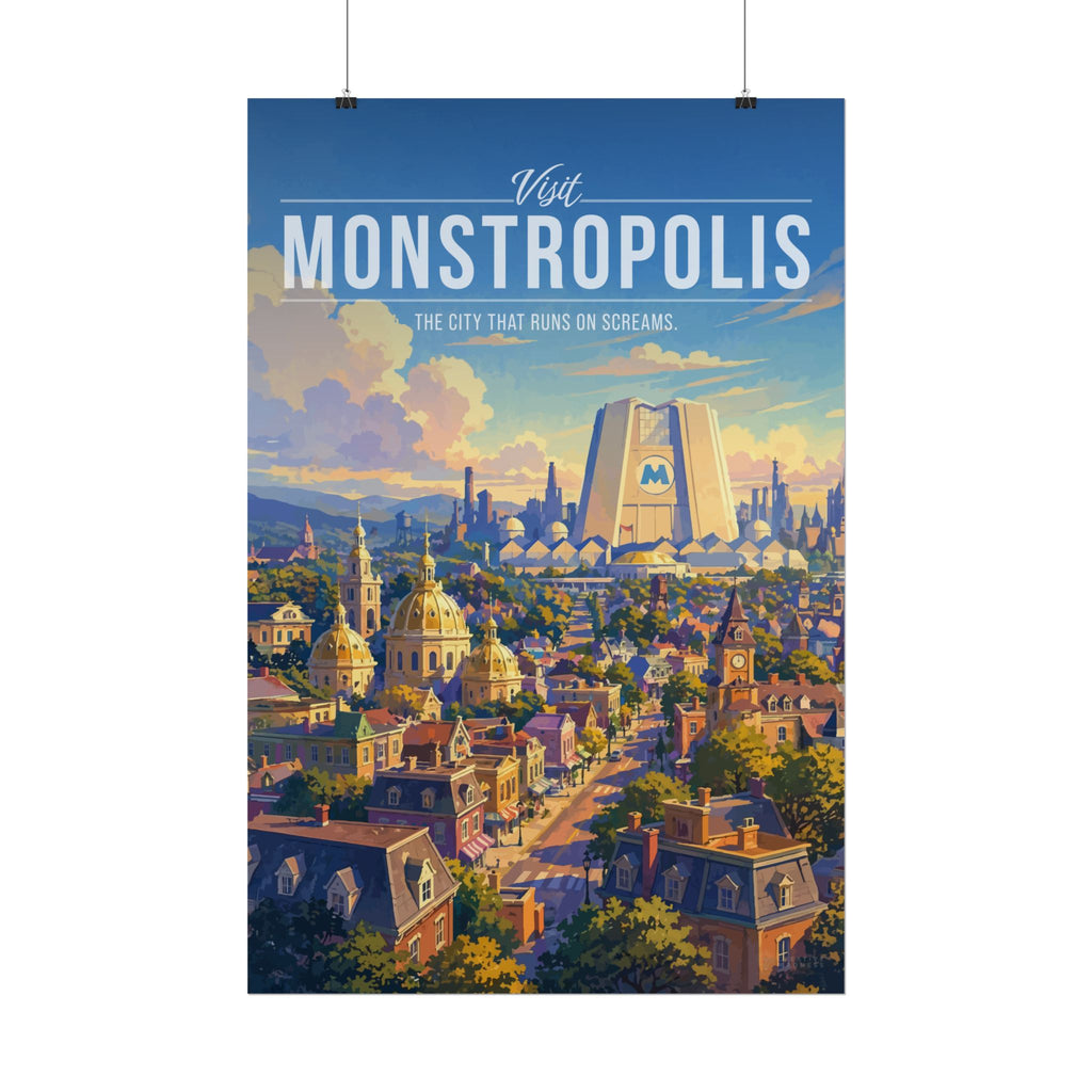 Monstropolis Travel Poster