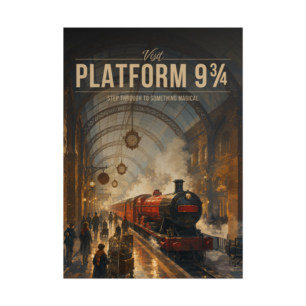 Platform 9-34 Travel Poster