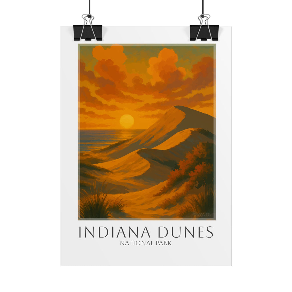INDIANA DUNES * Travel Poster * National Park Wall Art