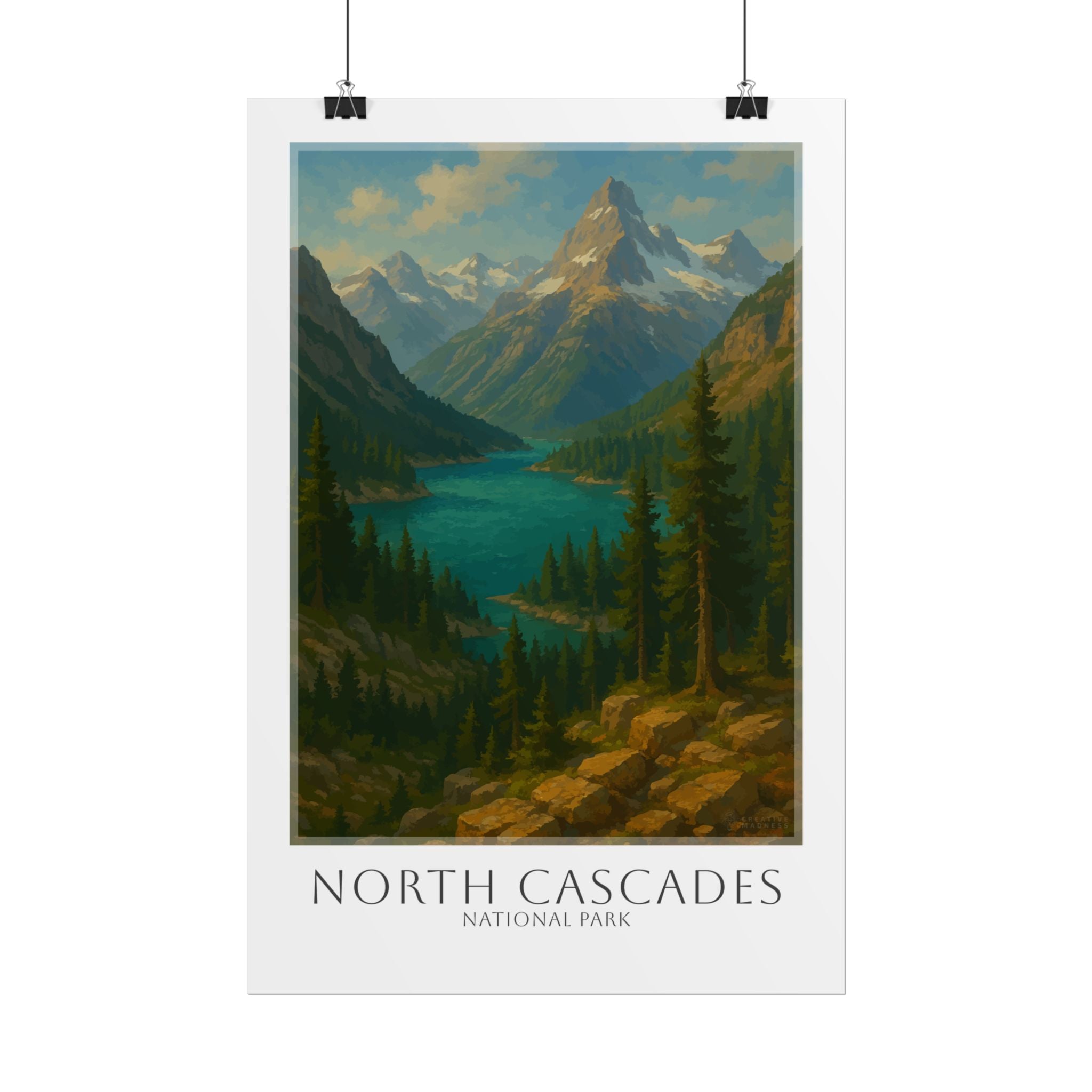 NORTH CASCADES * Travel Poster * National Park Wall Art