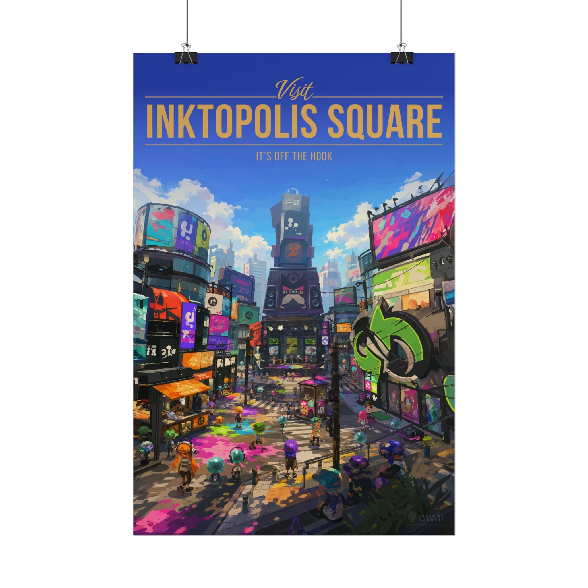Inktopolis Square Travel Poster