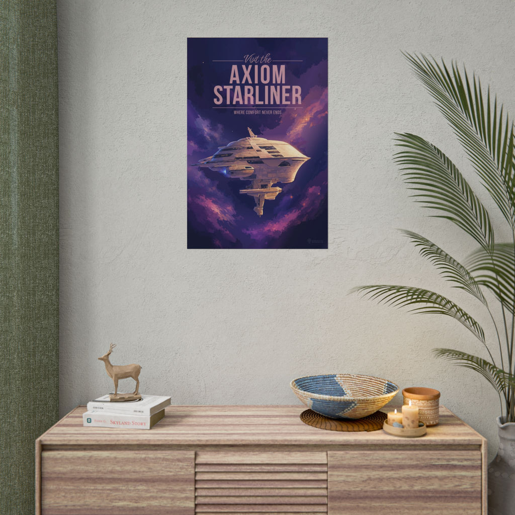 Axiom Starliner Travel Poster