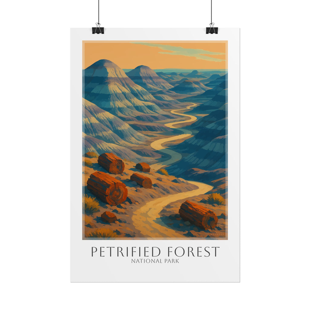PETRIFIED FOREST * Travel Poster * National Park Wall Art