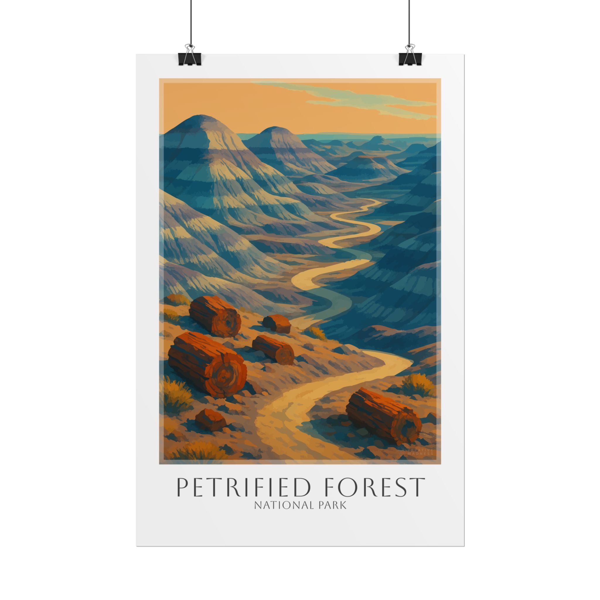 PETRIFIED FOREST * Travel Poster * National Park Wall Art