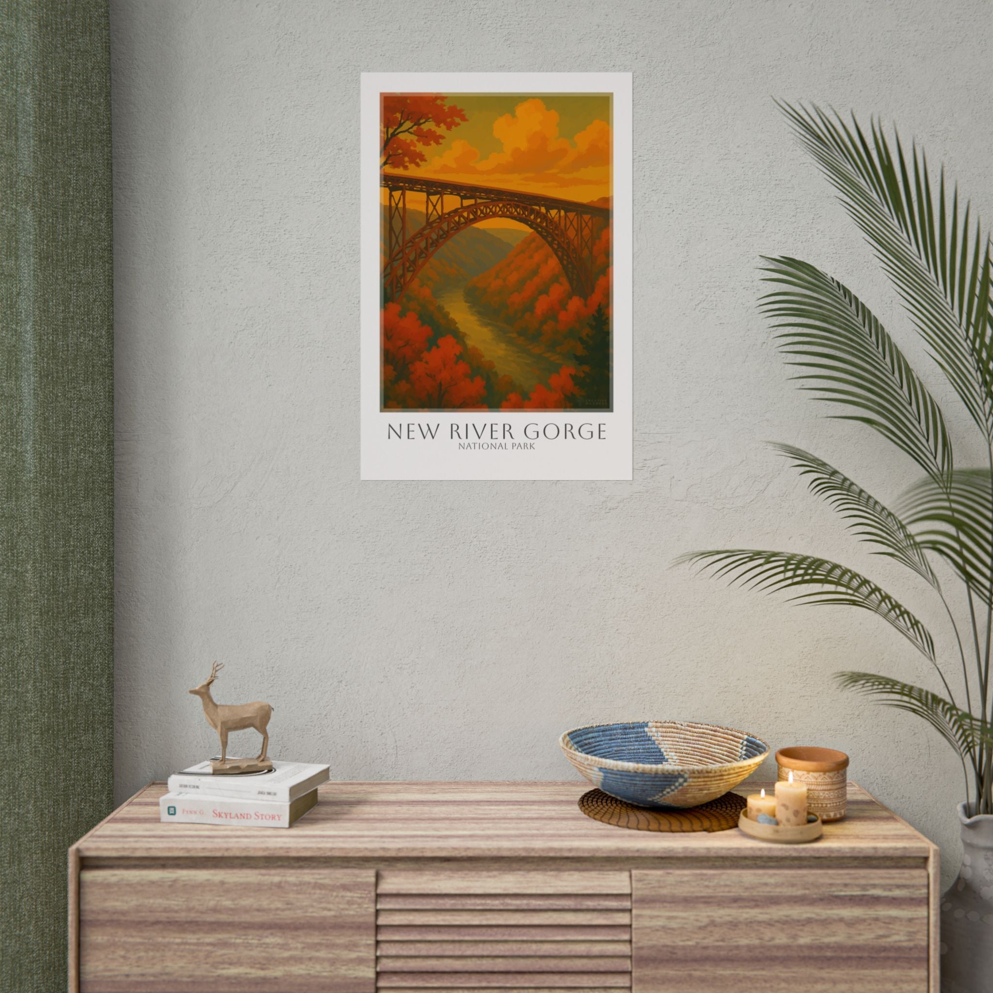 NEW RIVER GORGE  * Travel Poster * National Park Wall Art
