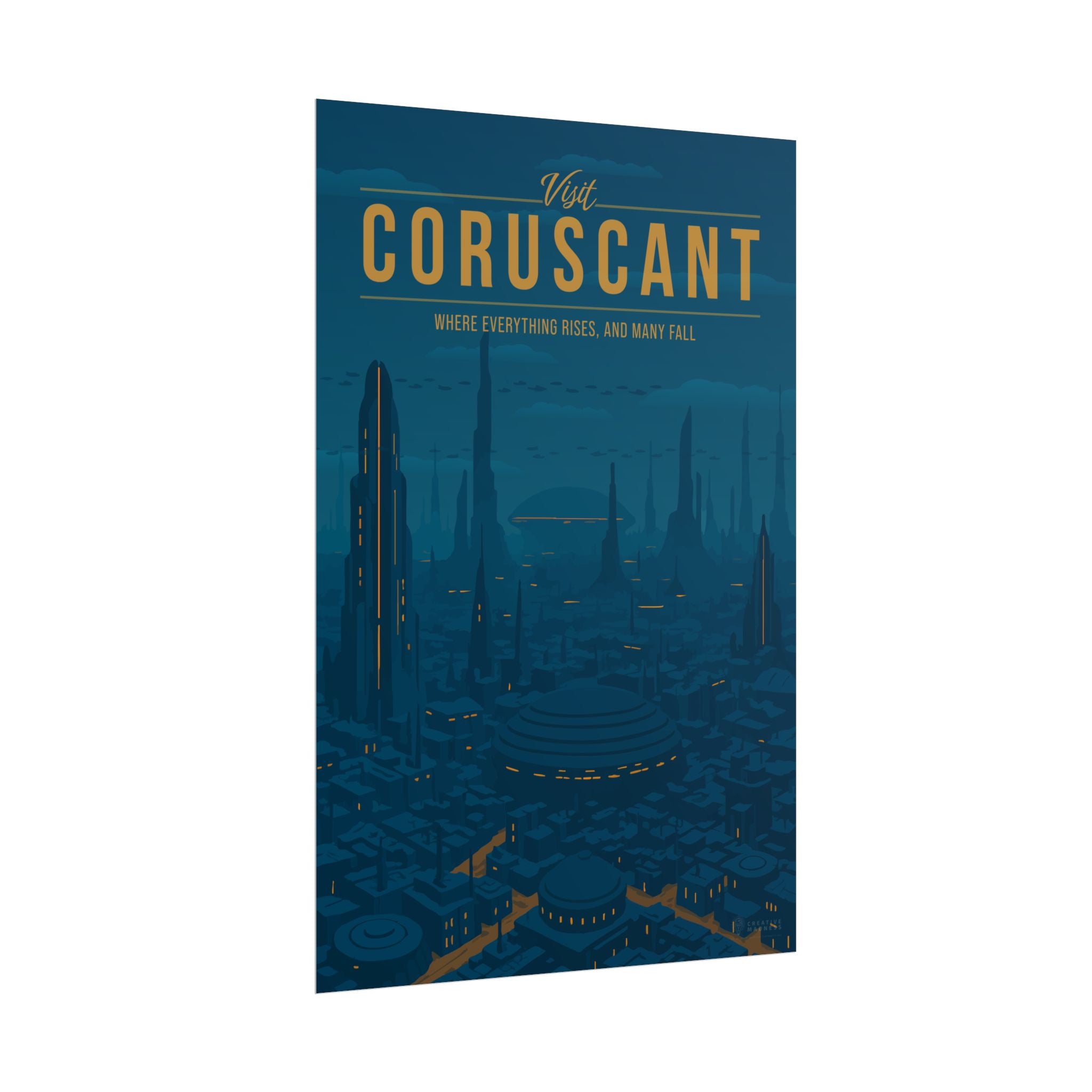 Coruscant Travel Poster