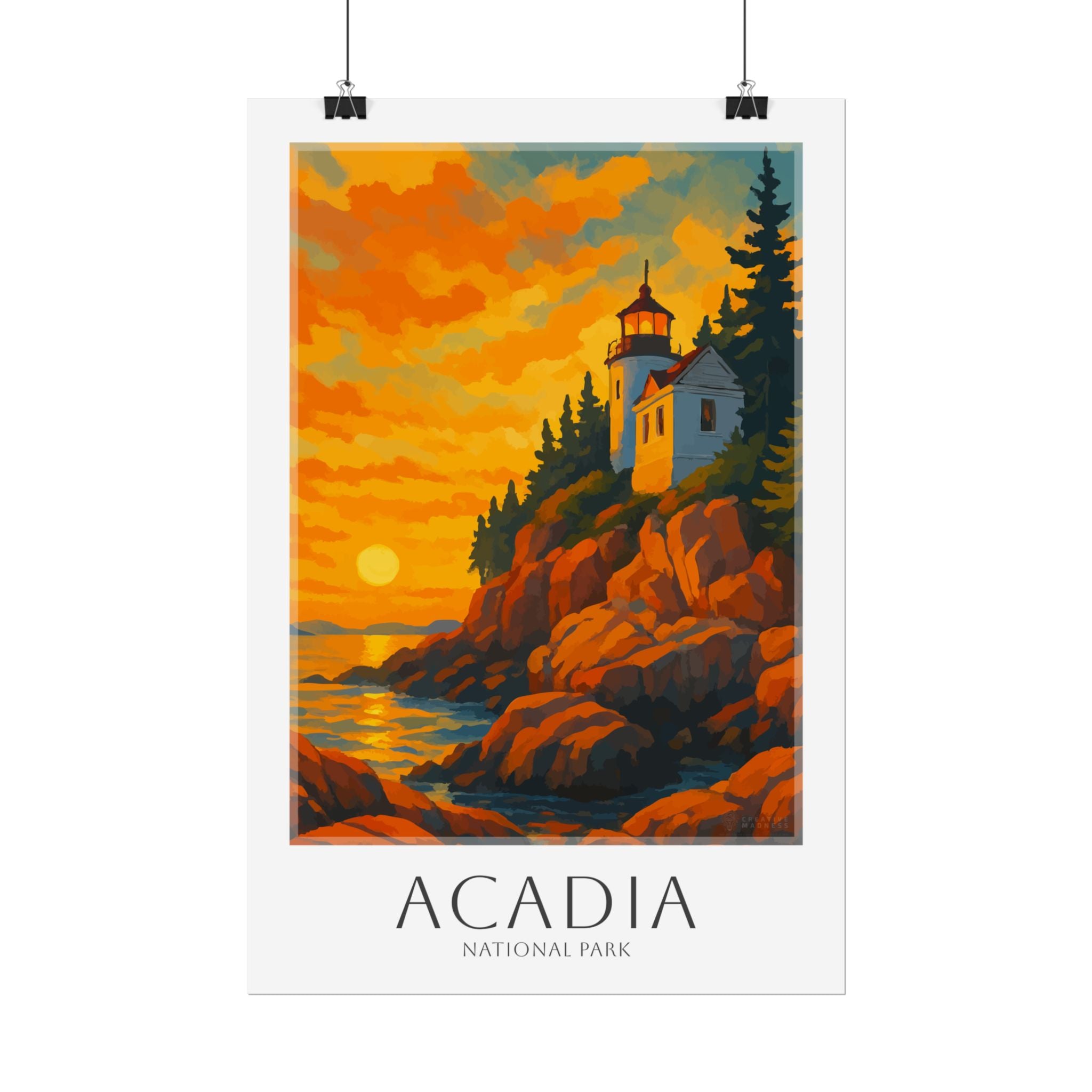 ACADIA * Travel Poster * National Park Wall Art