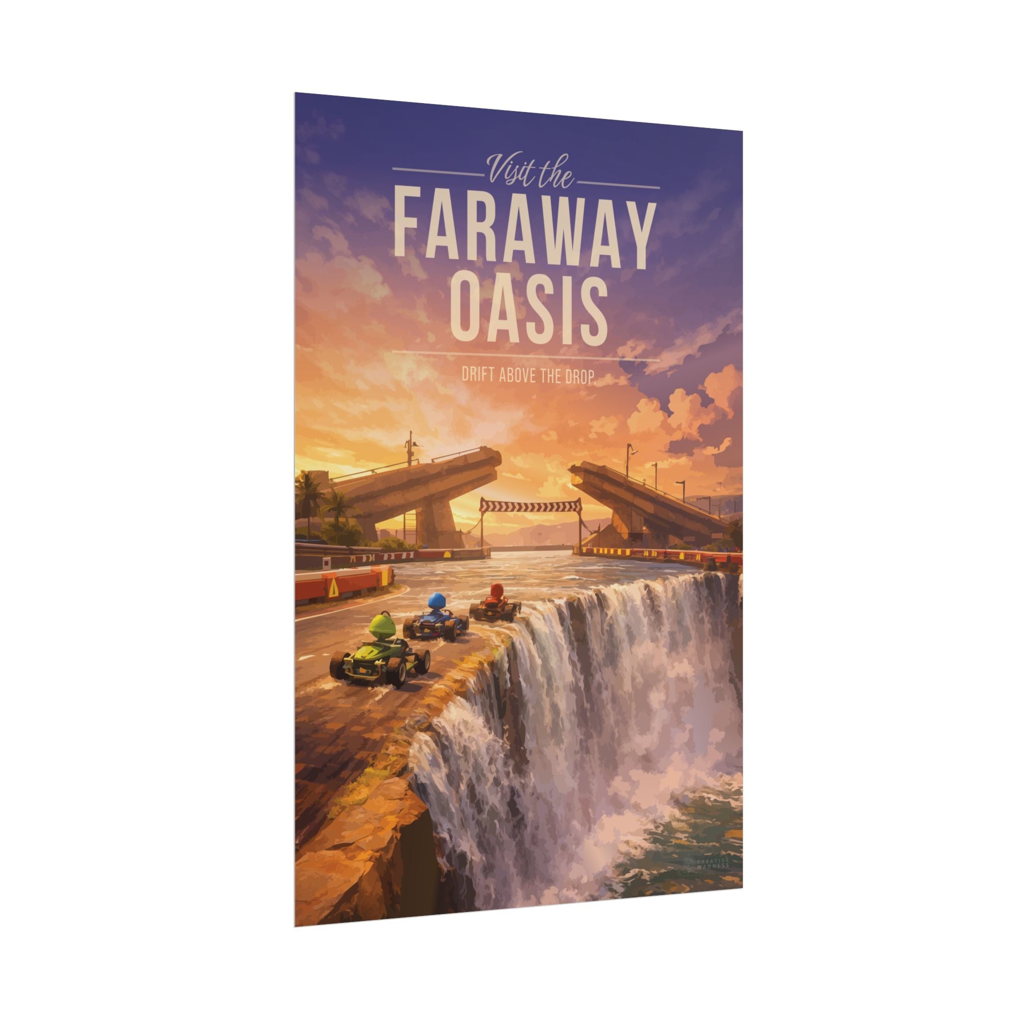 Faraway Oasis Travel Poster