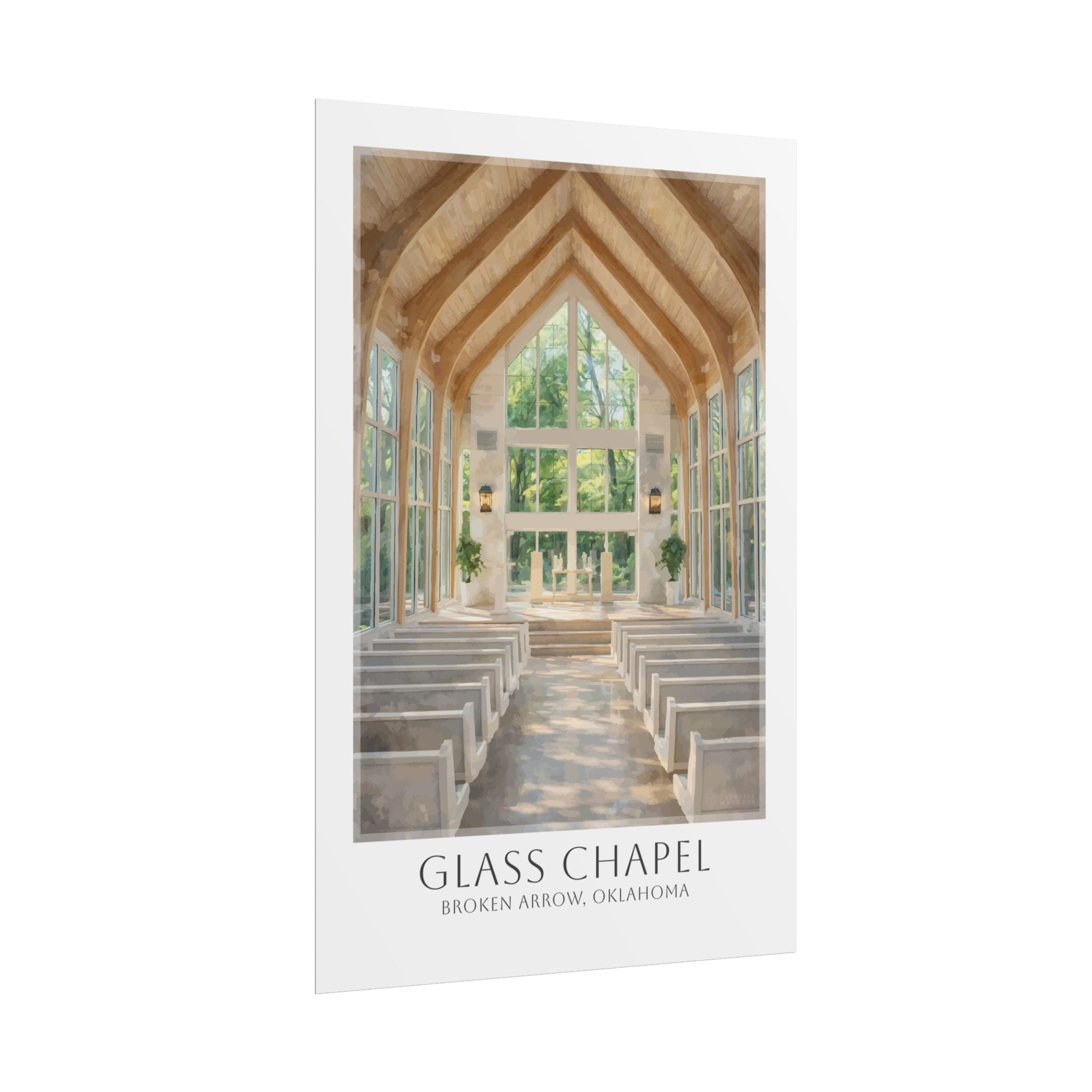 Glass Chapel Travel Poster