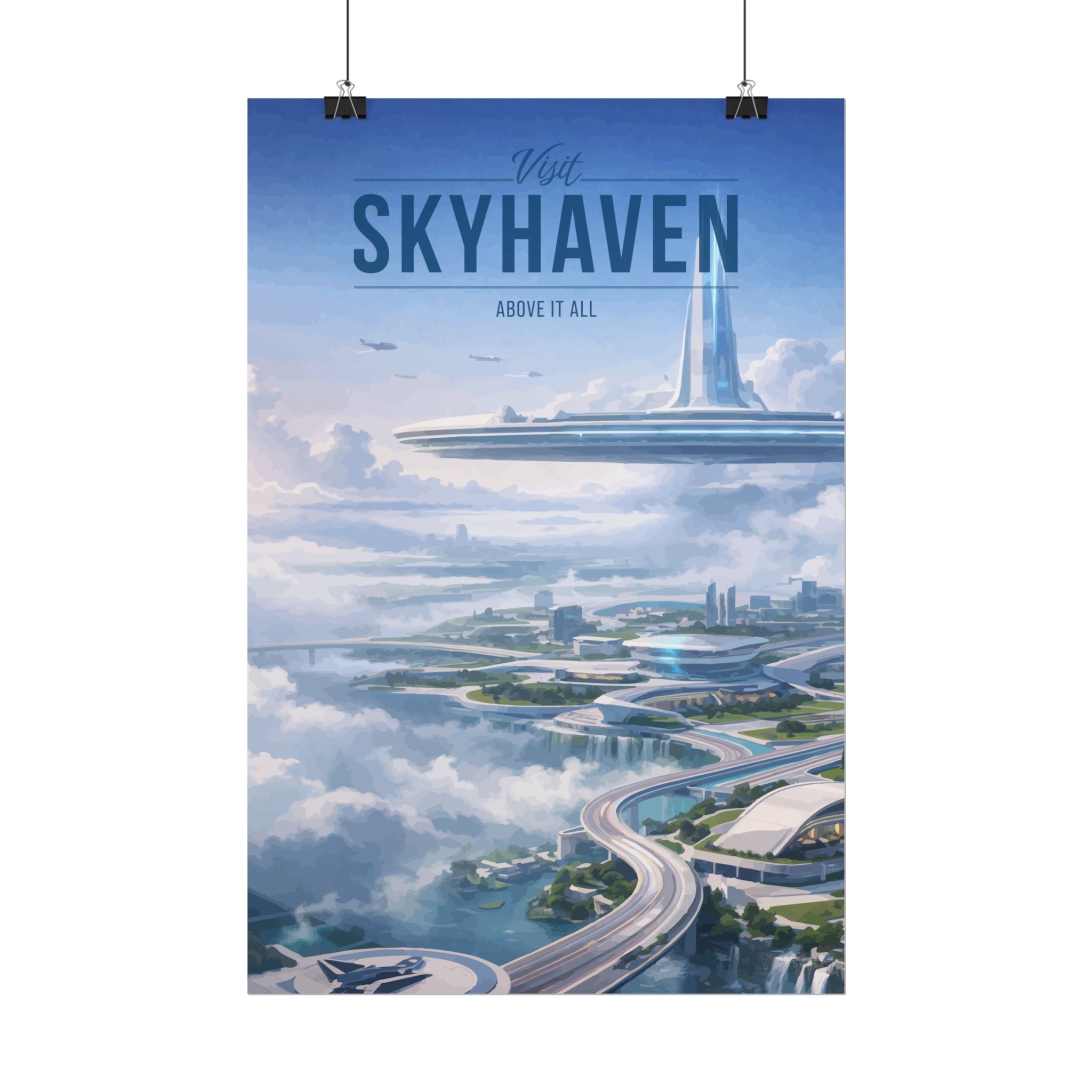Skyhaven Travel Poster