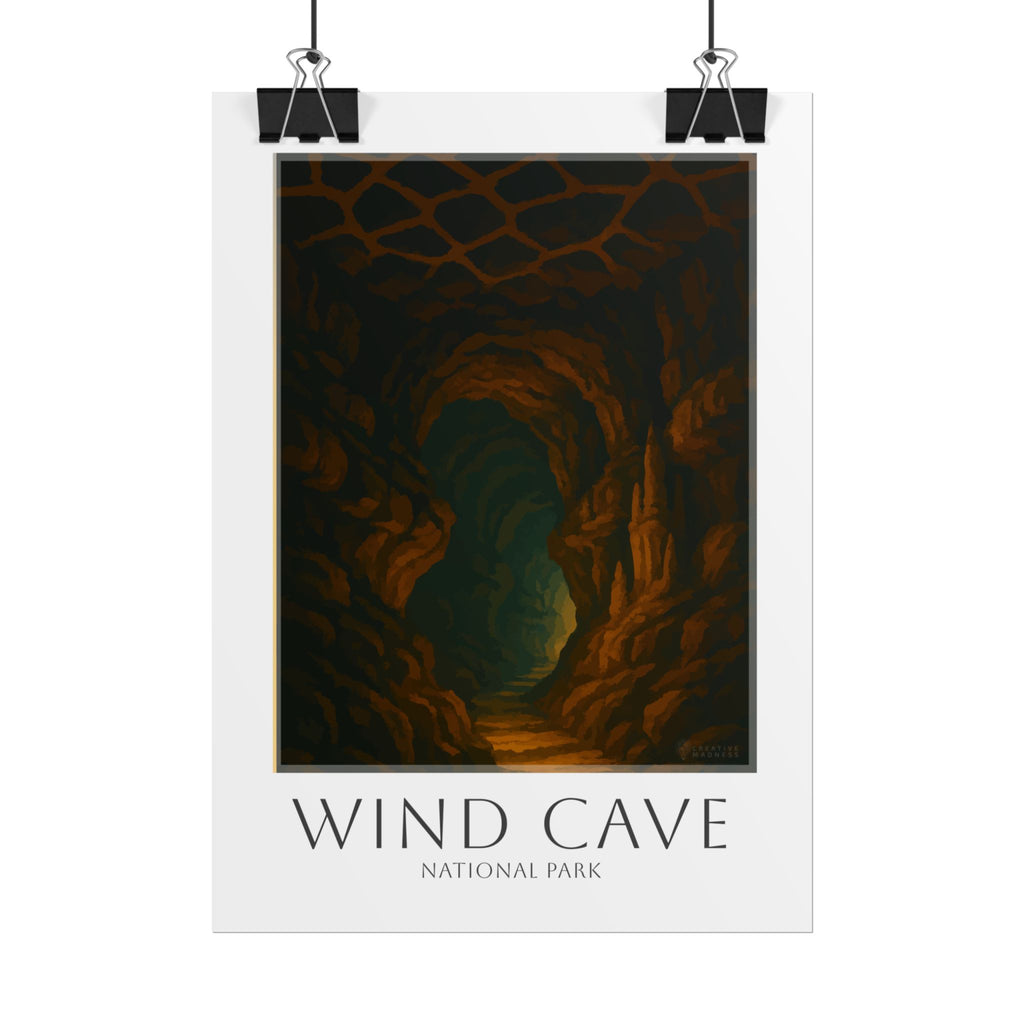 WIND CAVE  * Travel Poster * National Park Wall Art