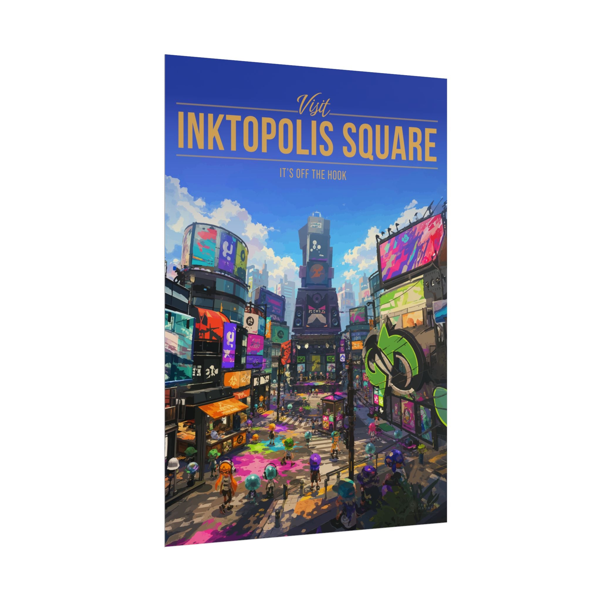 Inktopolis Square Travel Poster