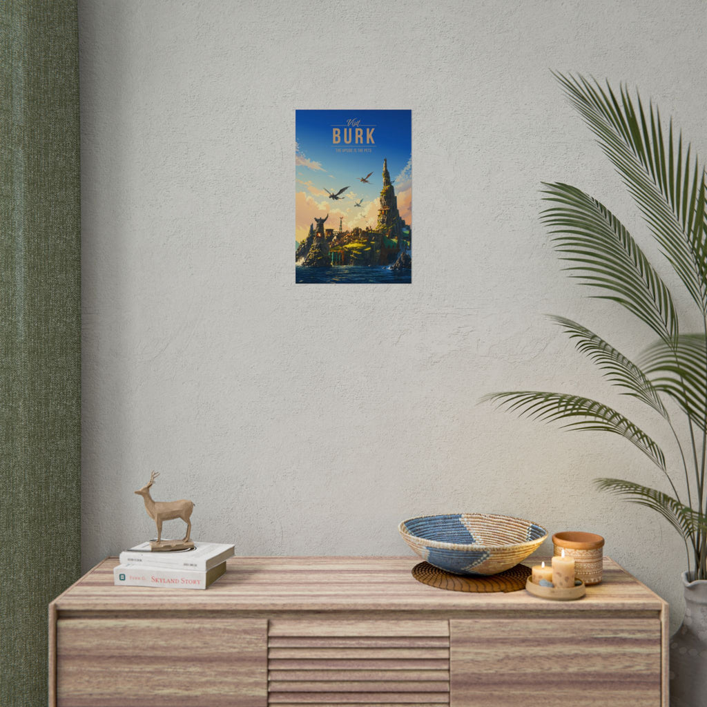 Burk Travel Poster