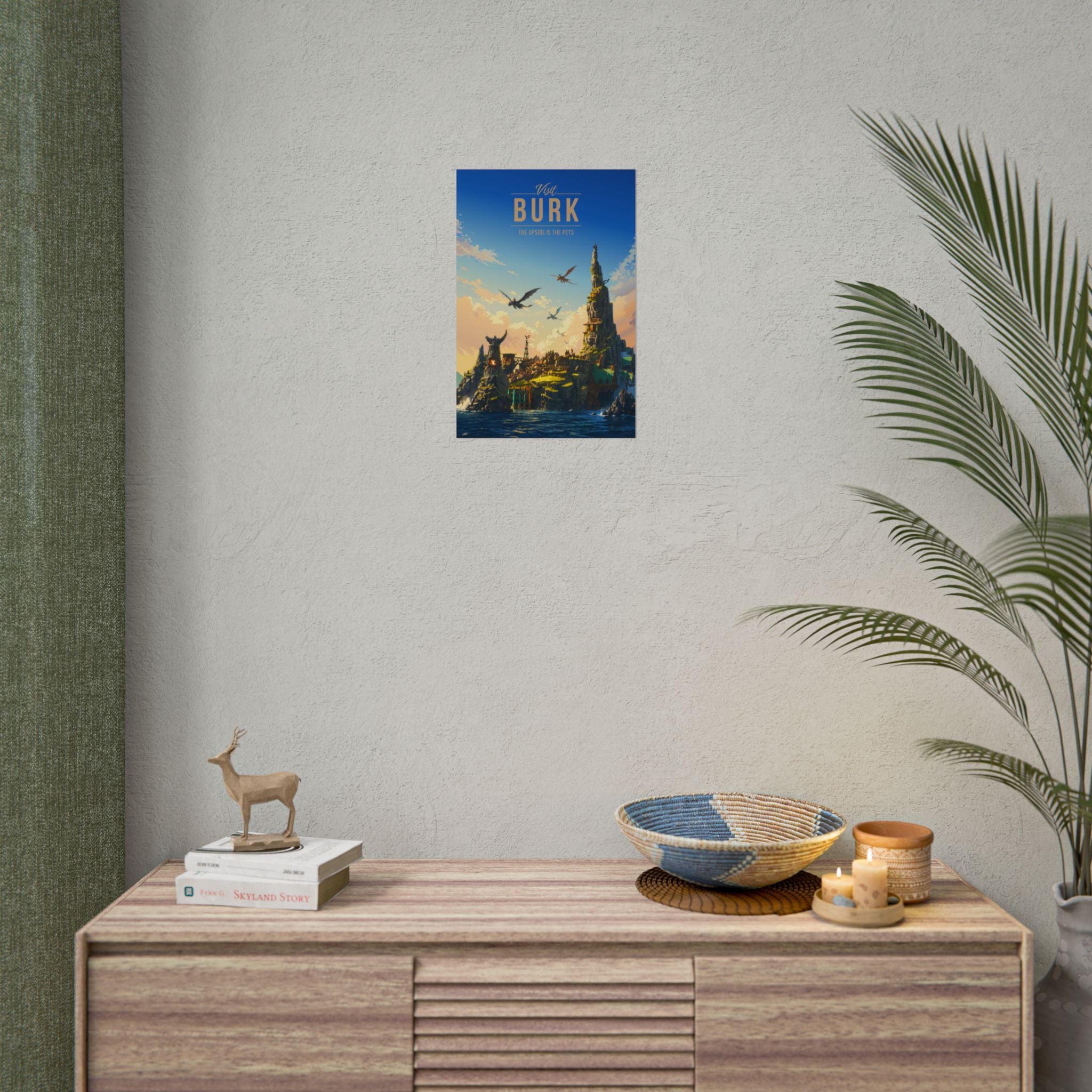Burk Travel Poster