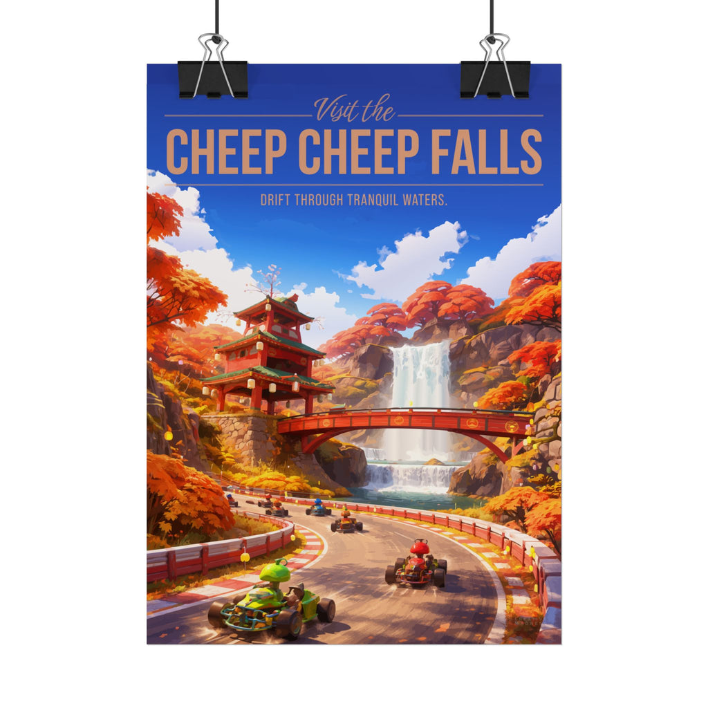 Cheep Cheep Falls Travel Poster