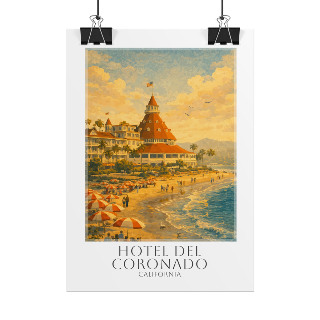 Hotel Del Coronado Travel Poster