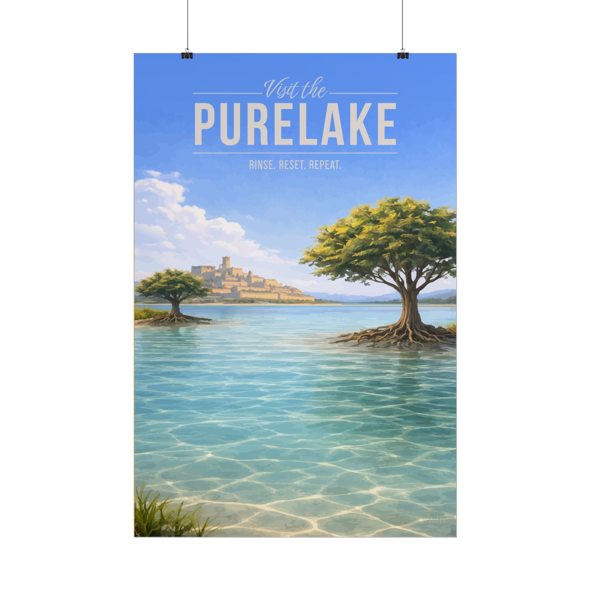 Purelake Travel Poster
