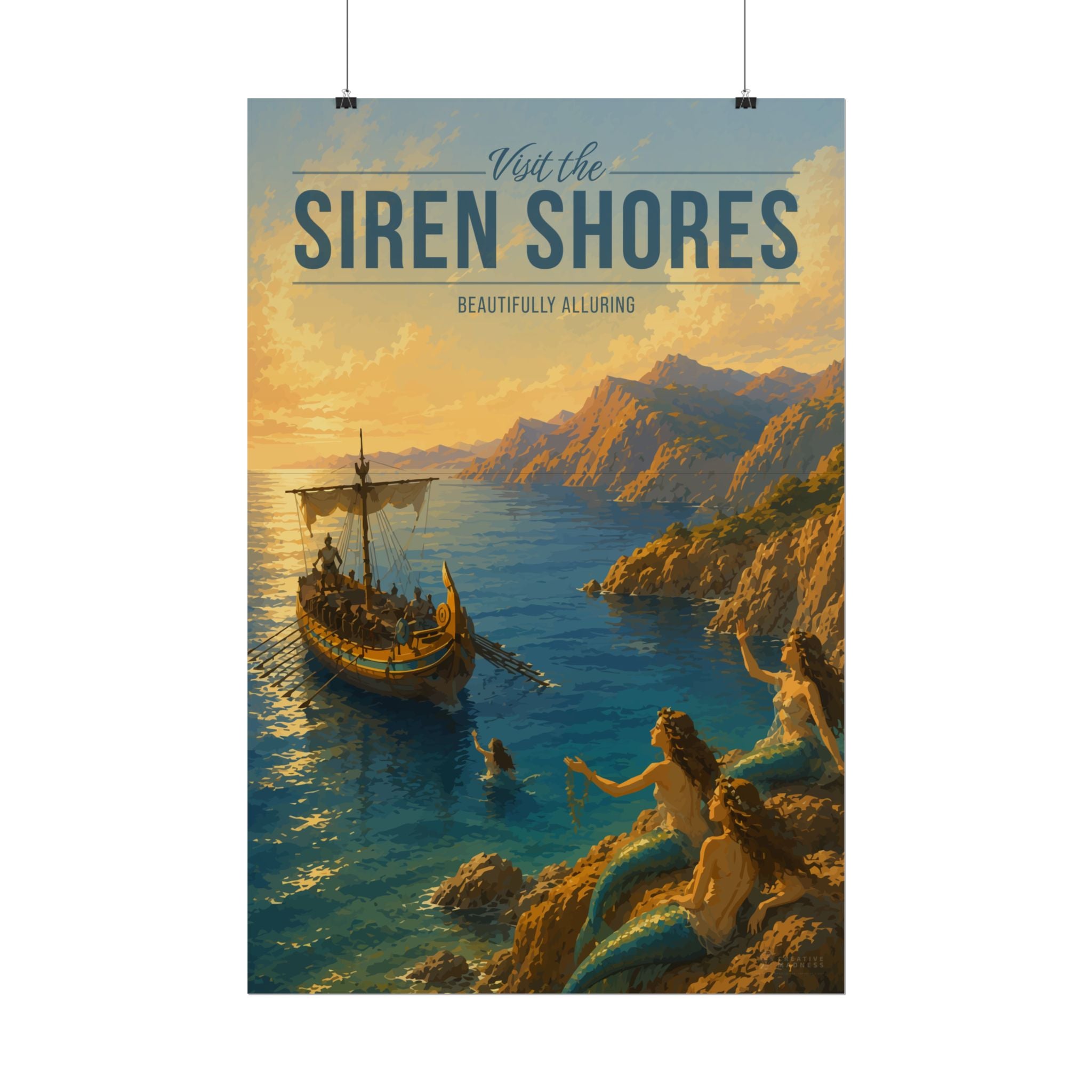 Siren Shores Travel Poster