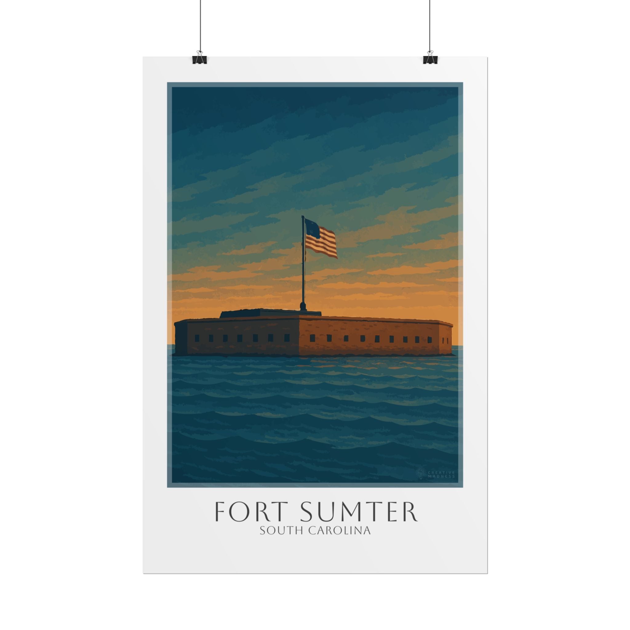 Fort Sumter Travel Poster