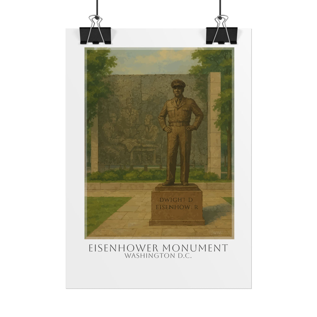 Eisenhower Monument Travel Poster